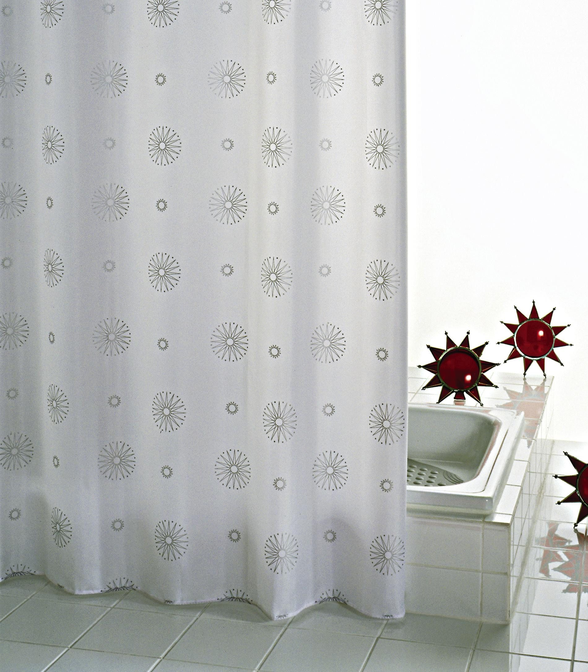 Ridder Duschvorhang Cosmos grau Breite 120 cm günstig online kaufen