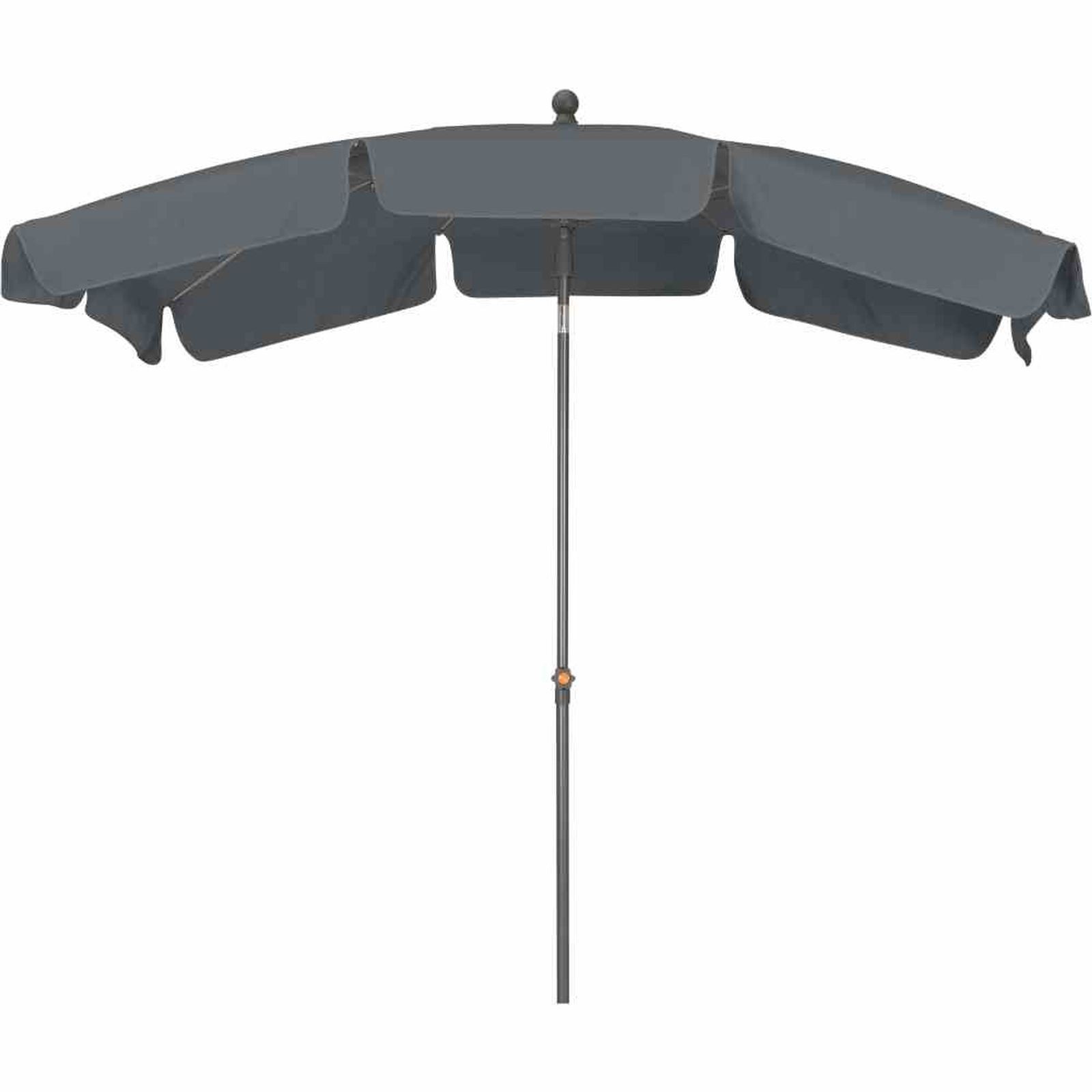 Siena Garden Sonnenschirm Tropico Mittelstockschirm anthrazit 210x140cm Sonnenschirm Schirm