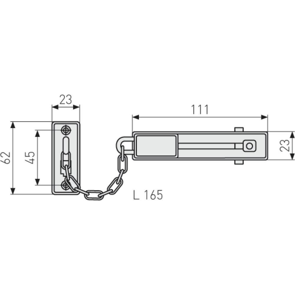 ABUS Panzerriegel Türkette ABTS01357