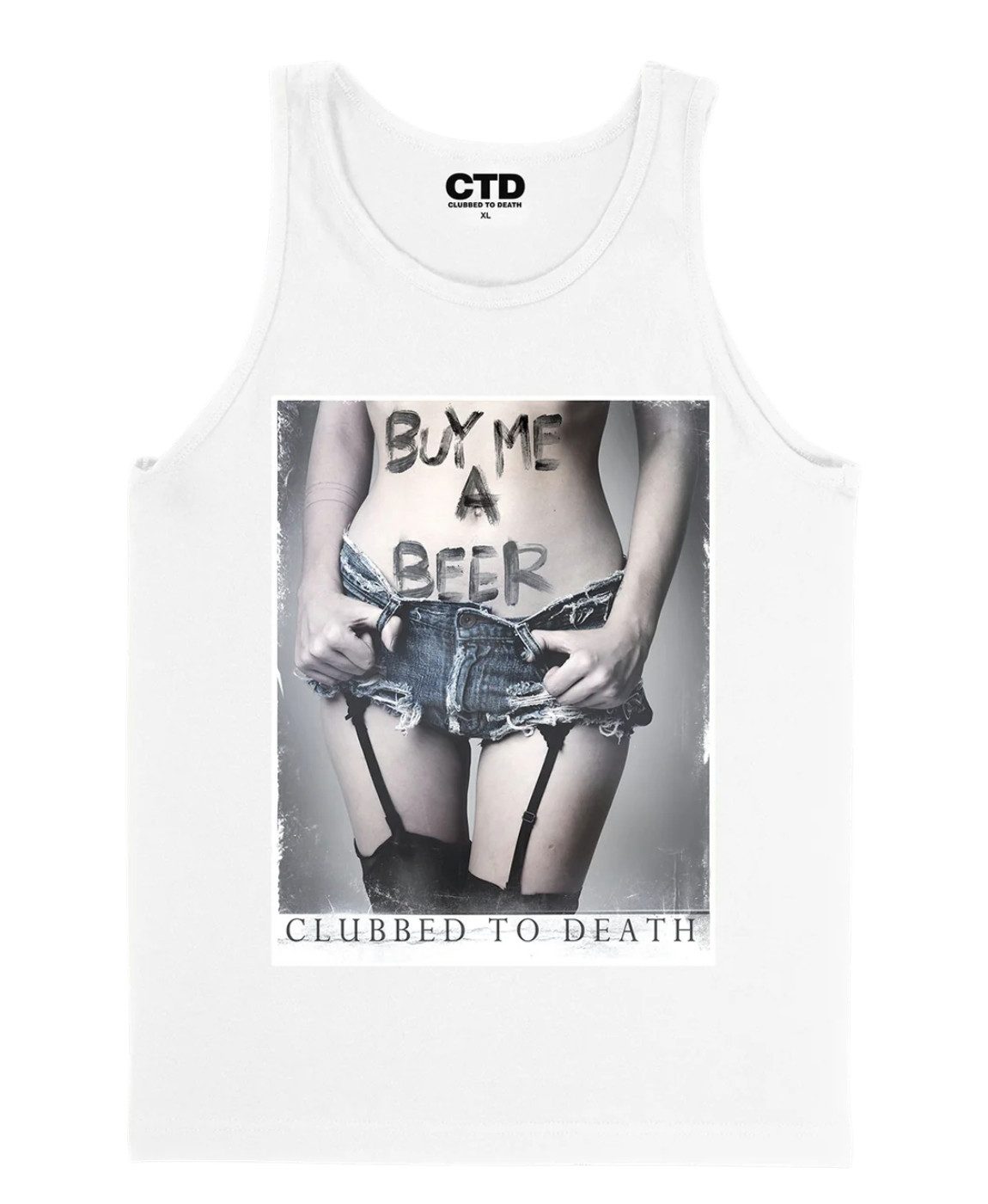 Religion T-Shirt RELIGION Clothing Herren Tank Top Shirt BUY ME BEER-Weiss-XXL