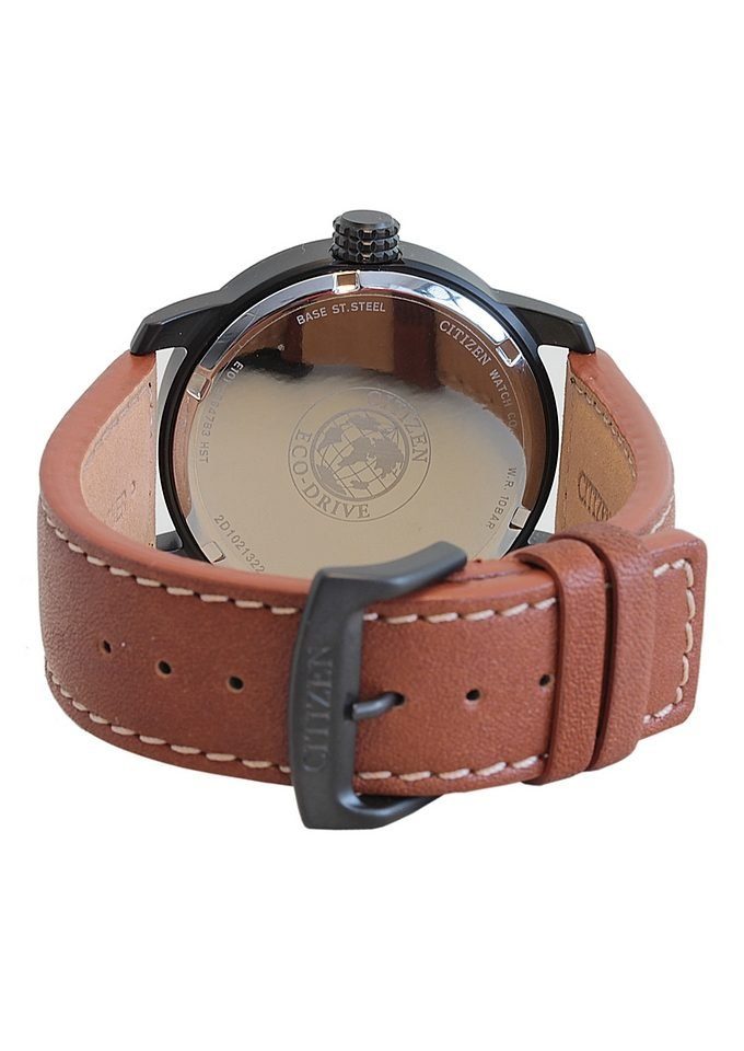 Citizen Solaruhr BM8476-07EE, Armbanduhr, Herrenuhr, Ledearmband, Datum günstig online kaufen