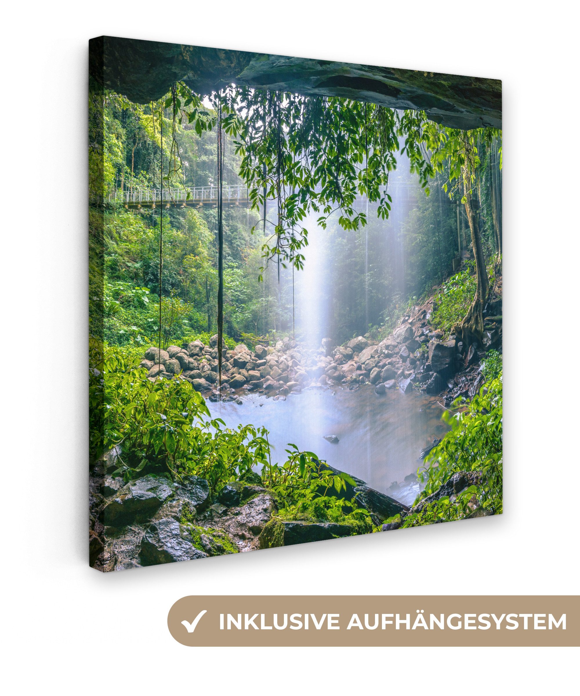OneMillionCanvasses® Leinwandbild Dschungel - Regenwald - günstig online kaufen