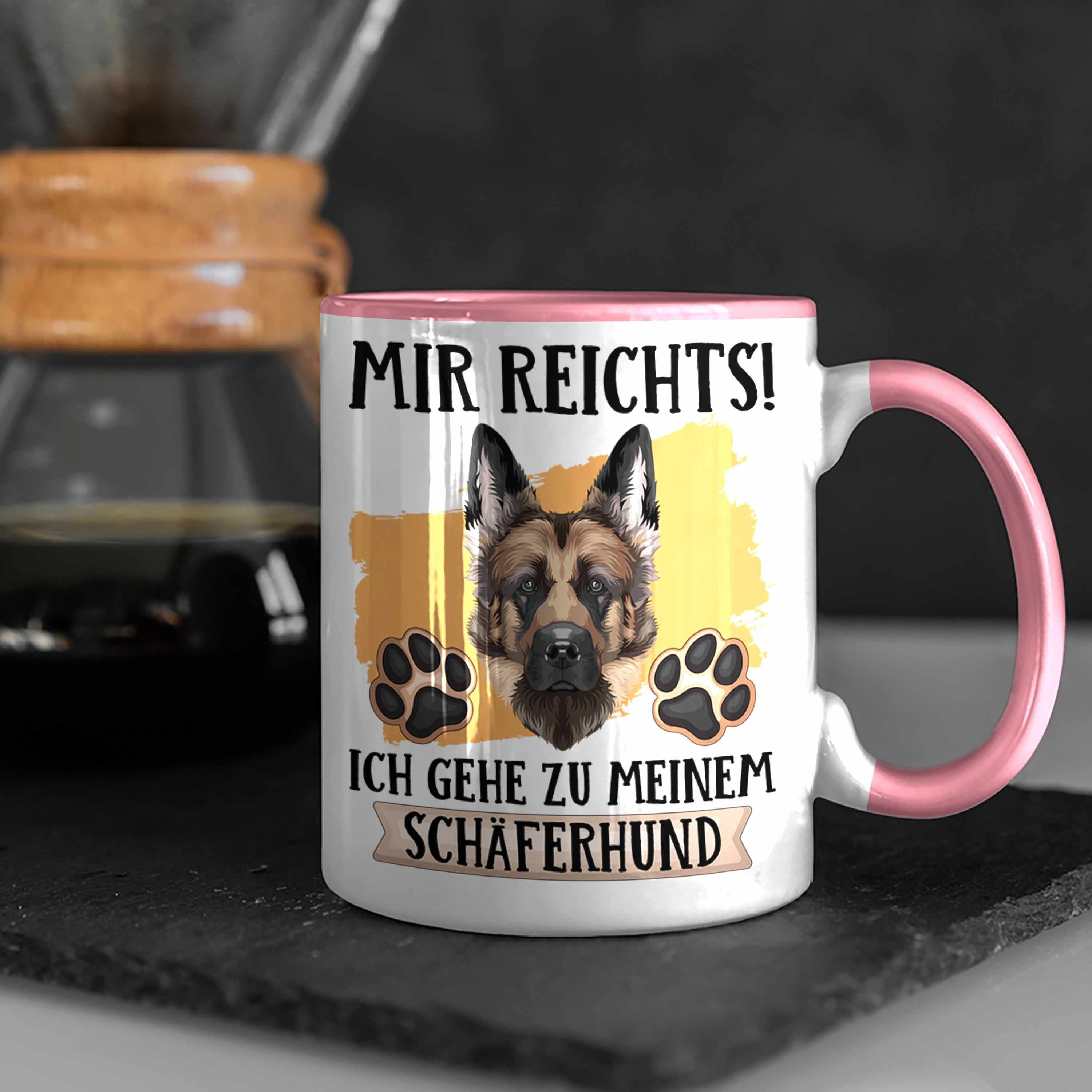 Lustiger Besitzer Mir Rosa Geschenk Tasse Spruch Geschenkidee R Schäferhund Tasse Trendation