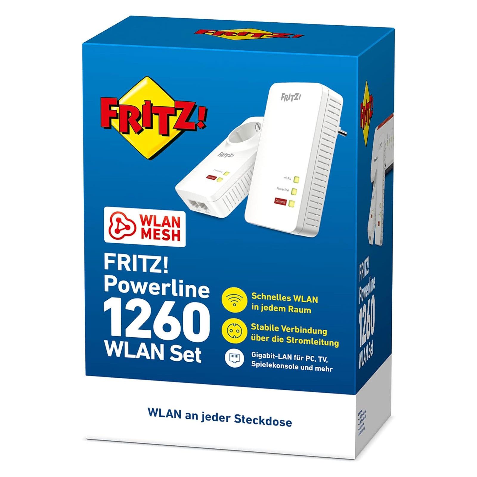 Fritz! 1260 WLAN-Repeater, WLAN und Powerline mit Gigabit-Tempo