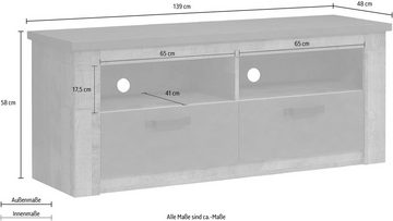 Home affaire TV-Schrank Granada Schubkästen mit Vollauszug