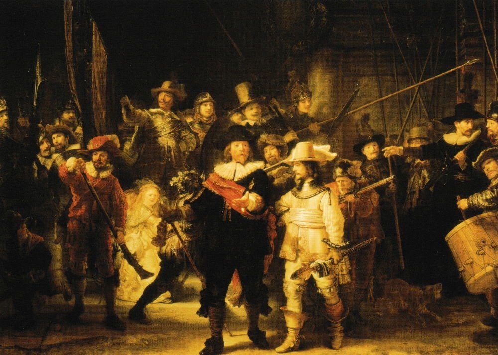 van Kunstkarten-Komplett-Set Rijn Postkarte Rembrandt