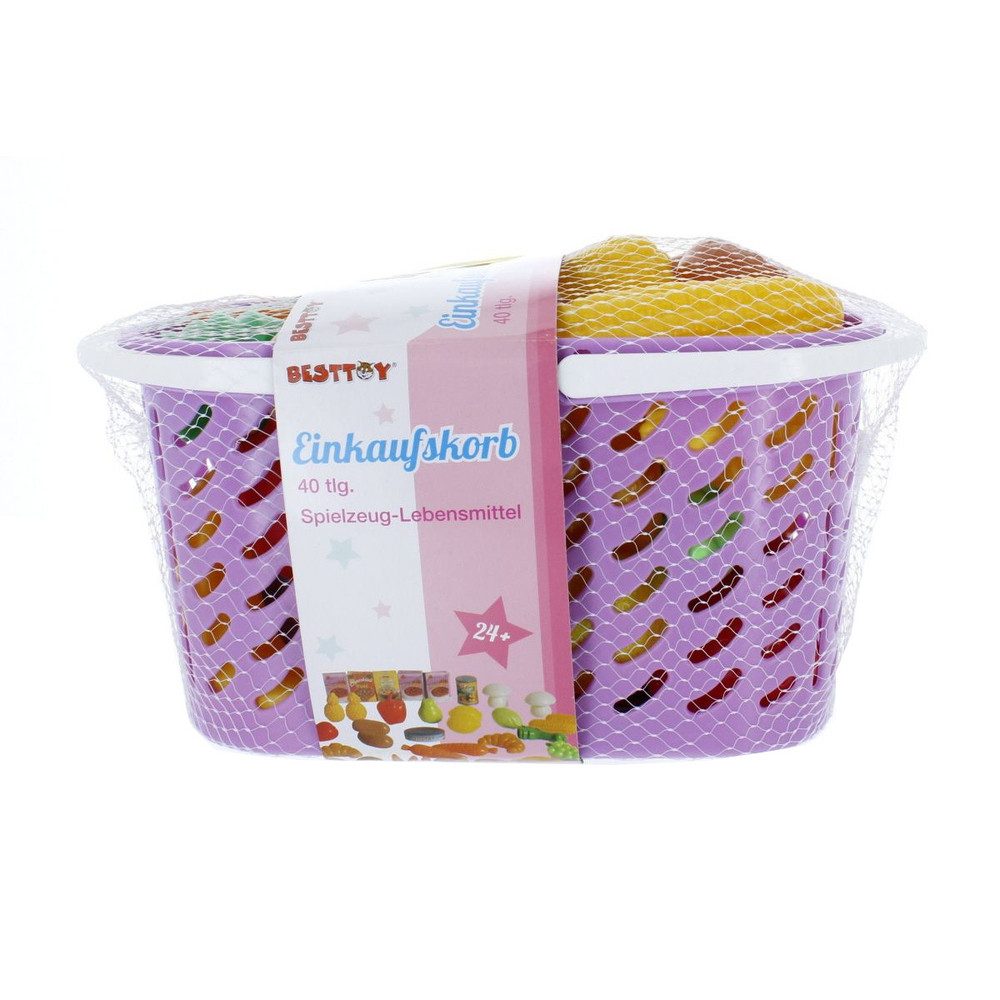 Besttoy Spielküche Einkaufskorb - Spielzeug-Lebensmittel - 40 Teile günstig online kaufen