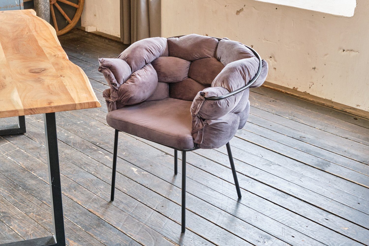 KAWOLA Esszimmerstuhl »MONTY«, Stuhl Designstuhl Velvet verschiedene Farben