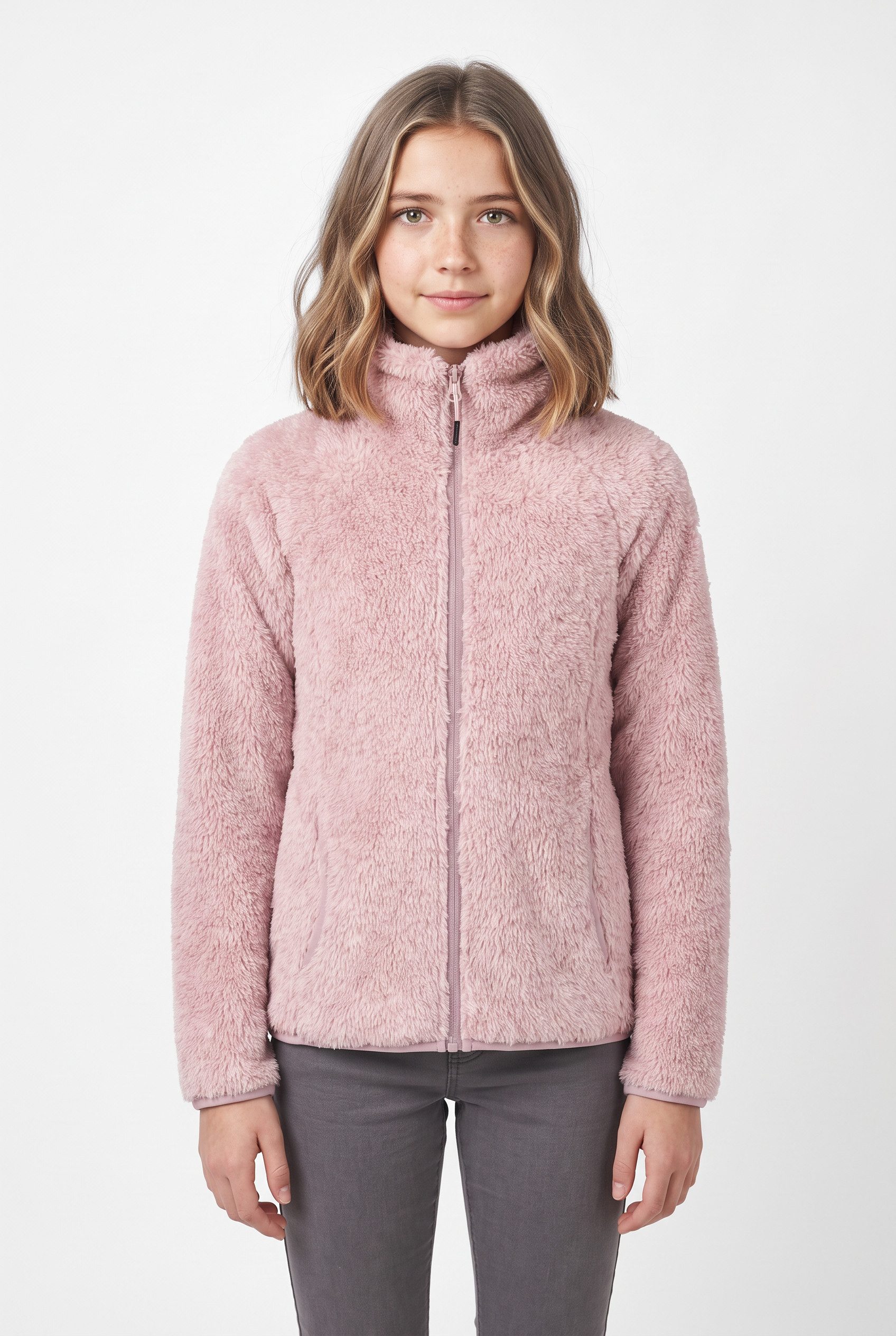 Icepeak Fleecejacke ICEPEAK LOMA JR für Kinder, wasserabweisend, windabweisend, atmungsaktiv, wärmend
