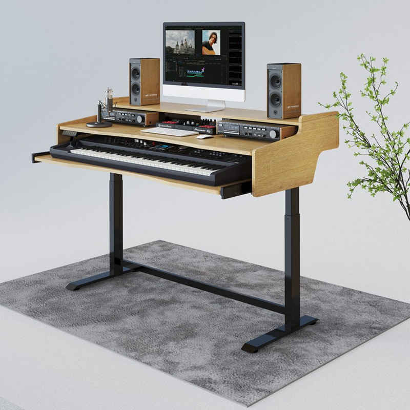 SANODESK Keyboardständer ESD, Elektrisch Höhenverstellbarer Keyboardständer, Pianoständer