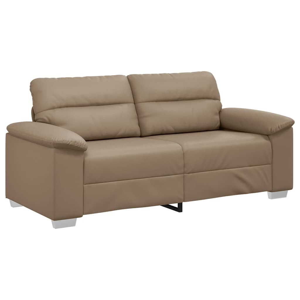 vidaXL Sofa 2-Sitzer-Sofa Cappuccino 140 cm günstig online kaufen
