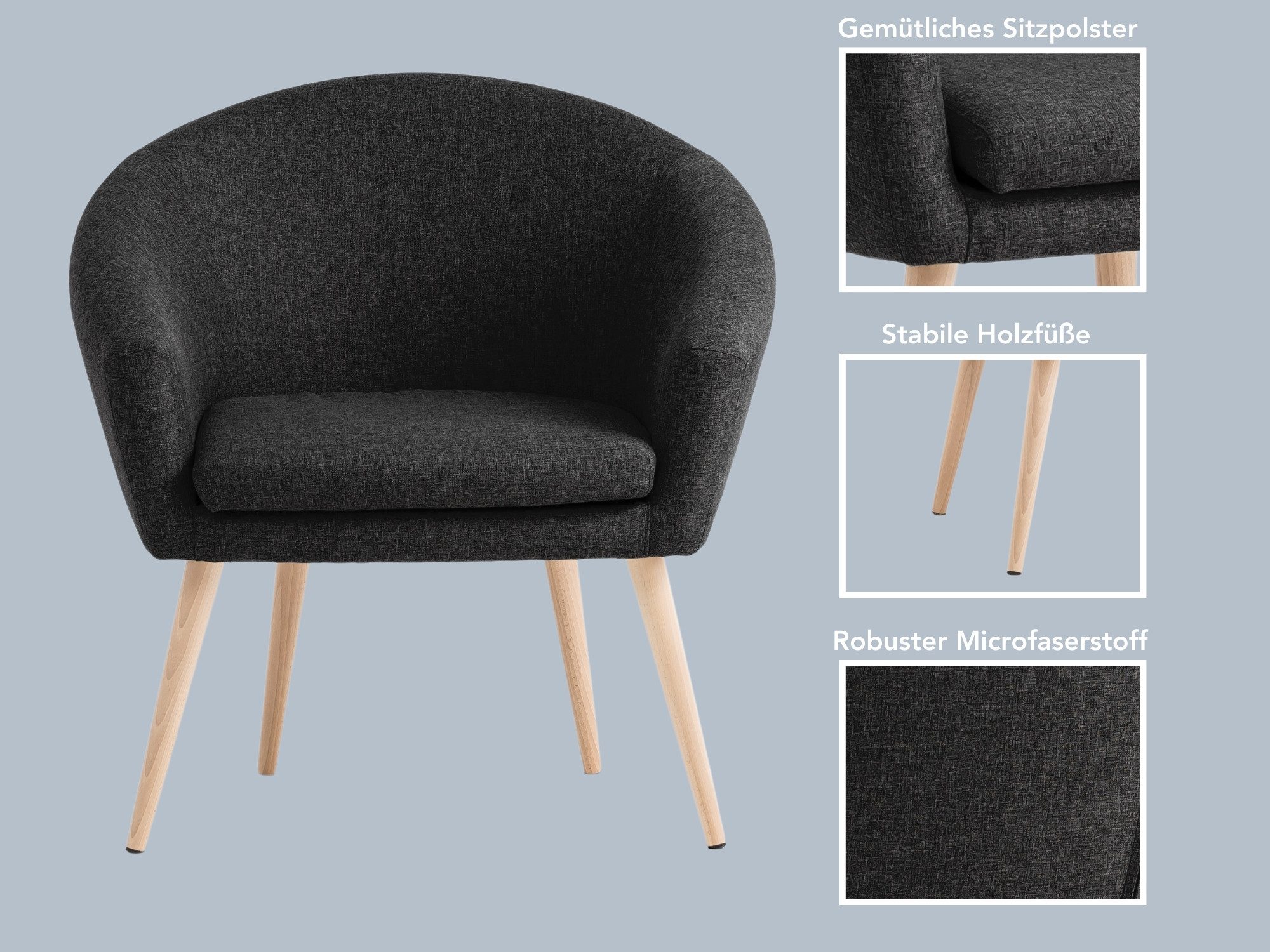XDREAM Loungesessel Lutz, Relaxsessel, Cocktailsessel, Polstersessel, günstig online kaufen