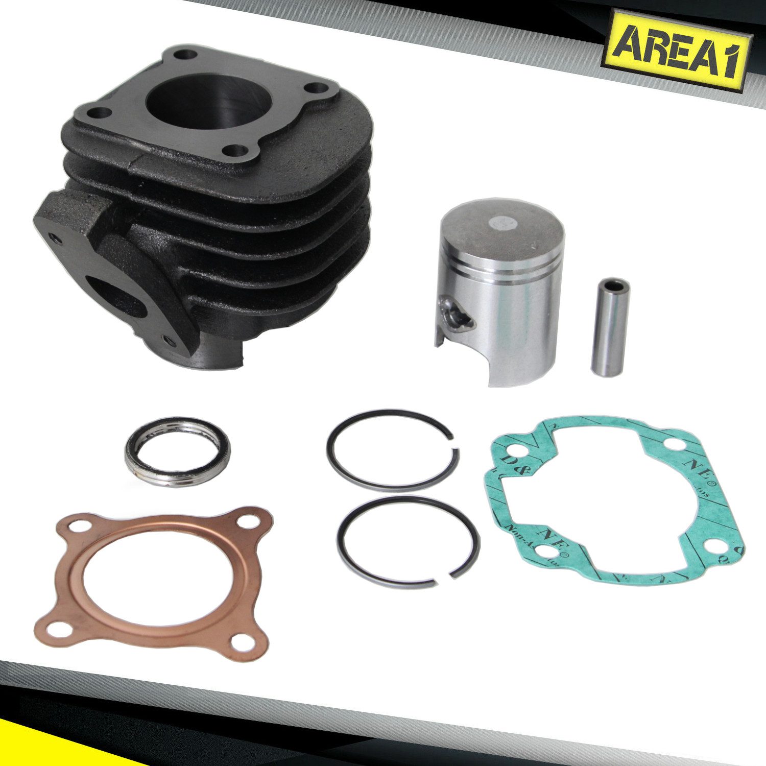 Area1 Motorhalterung Ersatz Zylinder 50ccm Minarelli liegend 2T Luftgekühlt