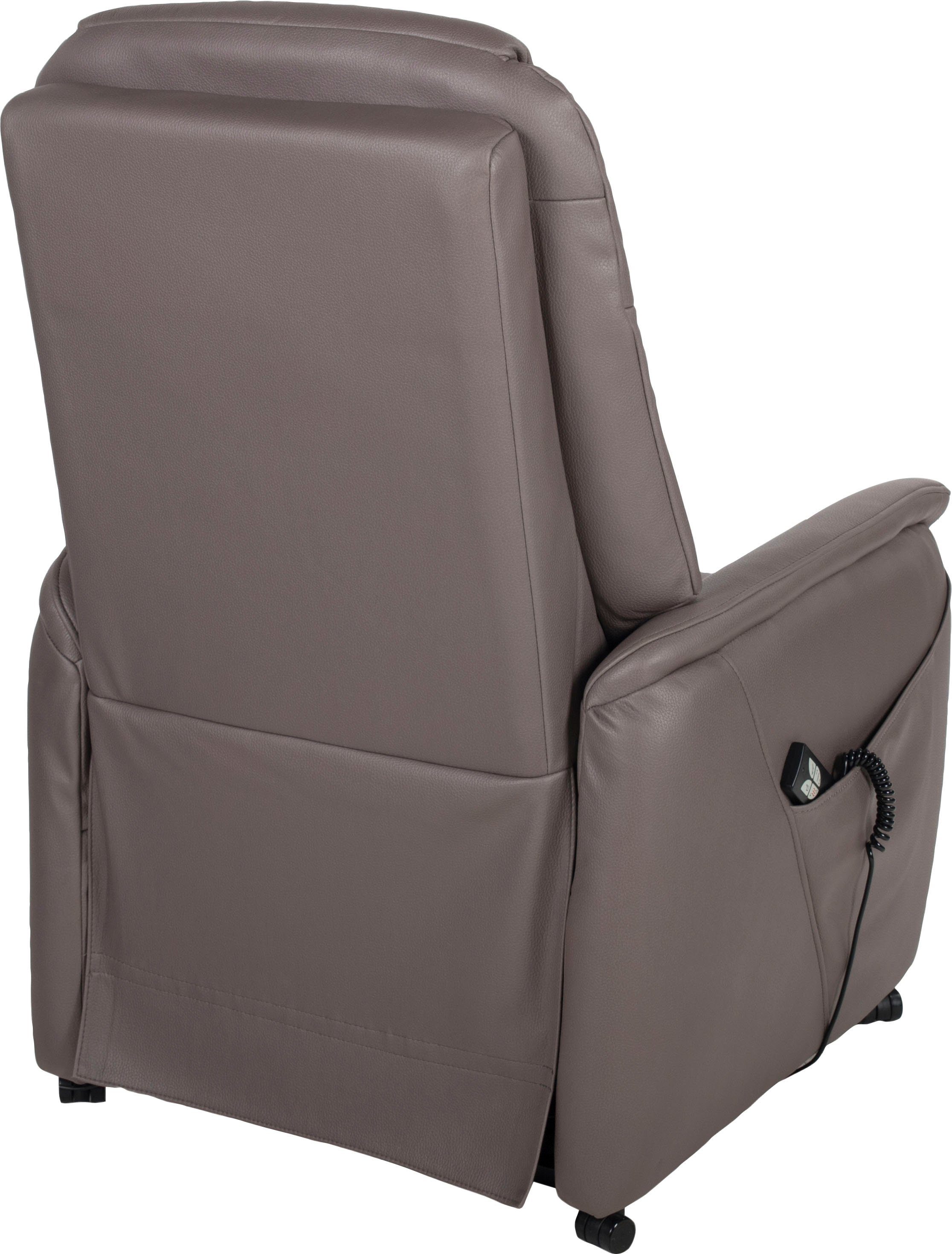 Duo Collection TV-Sessel mit Sitzheizung, Aufstehhilfe, regulierbarer Stahlwellenunterfederung Taschenfederkern mit und elektrischer Sperlonga Relaxfunktion