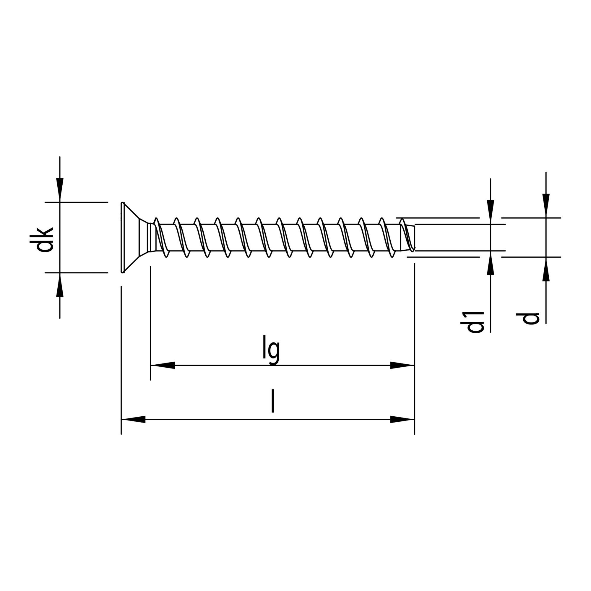 Heco Betonschraube Heco MULTI-MONTI-plus F Betonschraube 7,5 x 140 Senkkopf, T-Drive, ver
