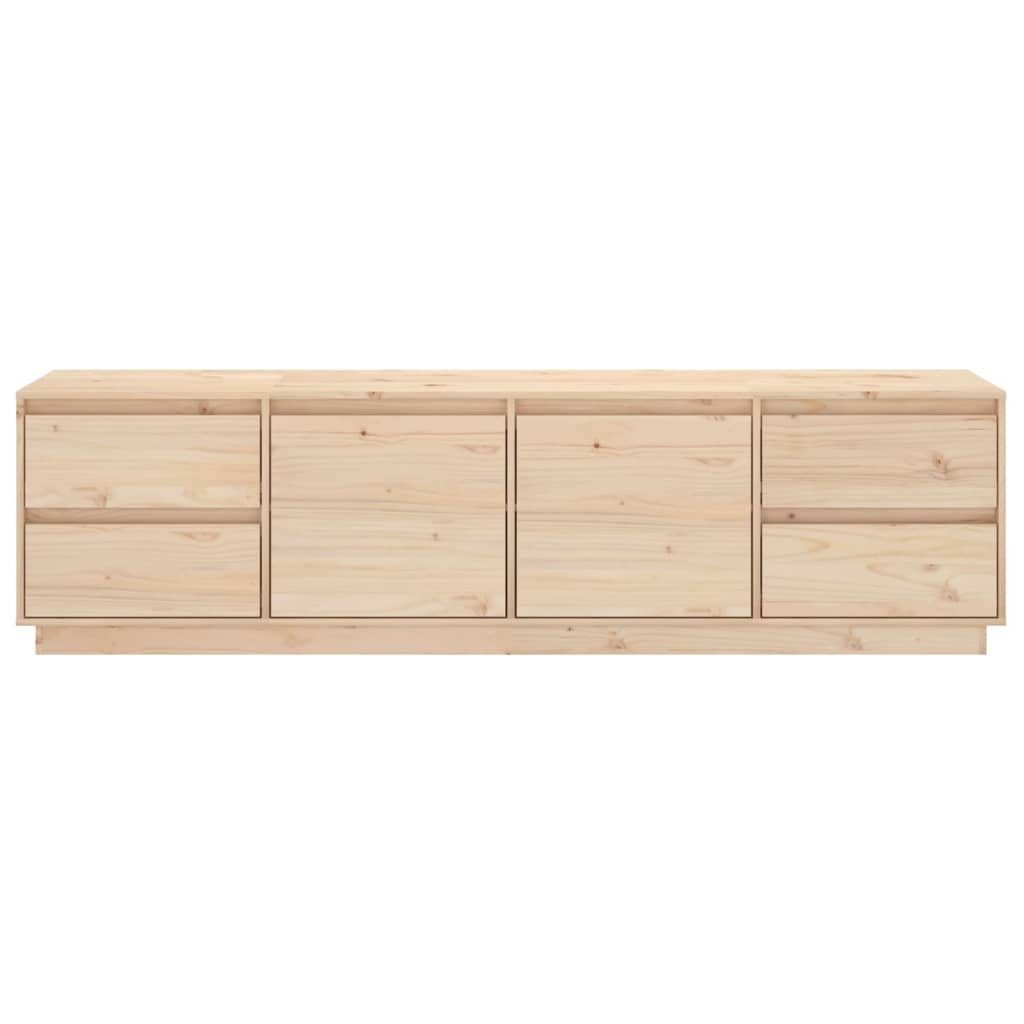 vidaXL TV-Schrank 176x37x47,5 Massivholz TV-Schrank Kiefer cm (1-St) Natur