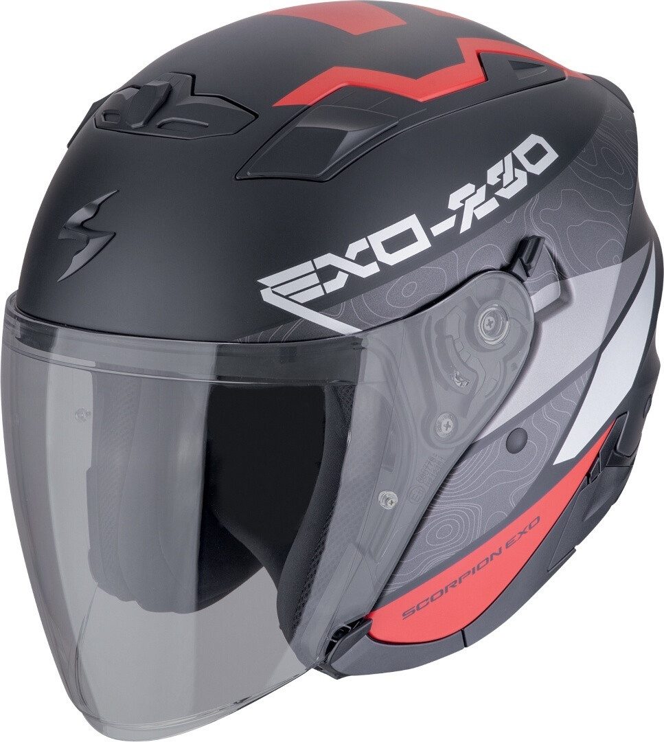 Scorpion Exo Motorradhelm Exo-230 Band Jethelm, integriertes Sonnenvisier