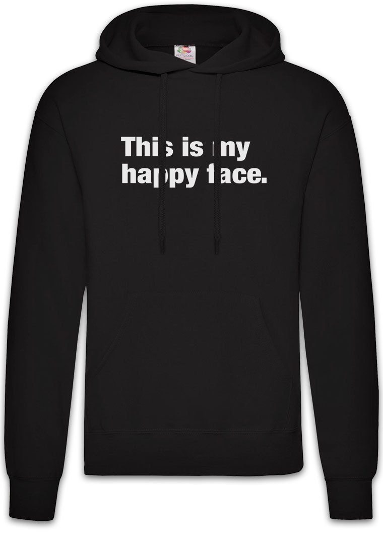 Hoodie This Is My Happy Face B Herren Hoodie Slogan Spruch Motto Fun Spaß