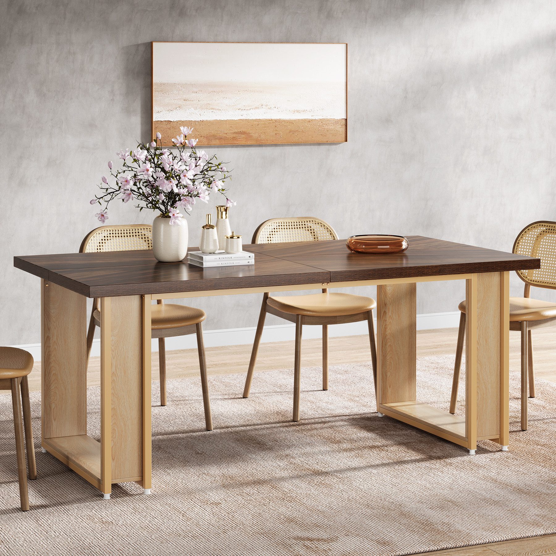 Tribesigns Esstisch 160 cm Esstisch Holz günstig online kaufen