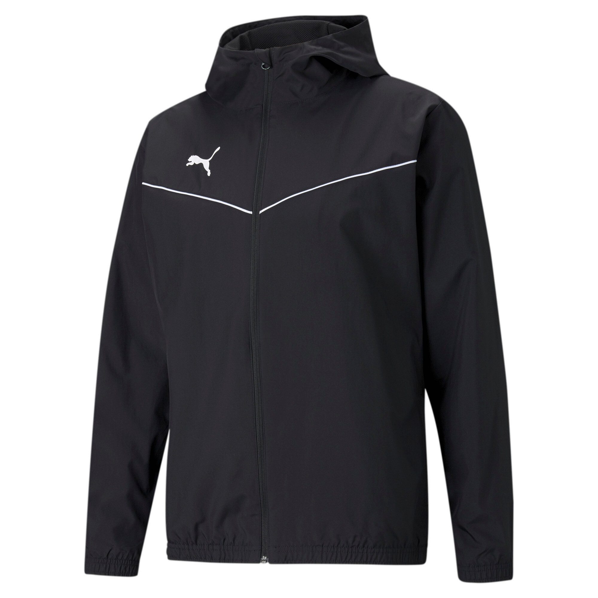 PUMA Allwetterjacke TEAMRISE ALL WEATHER JACKET für Fußballaktivitäten, mit Kapuze, Regular Fit