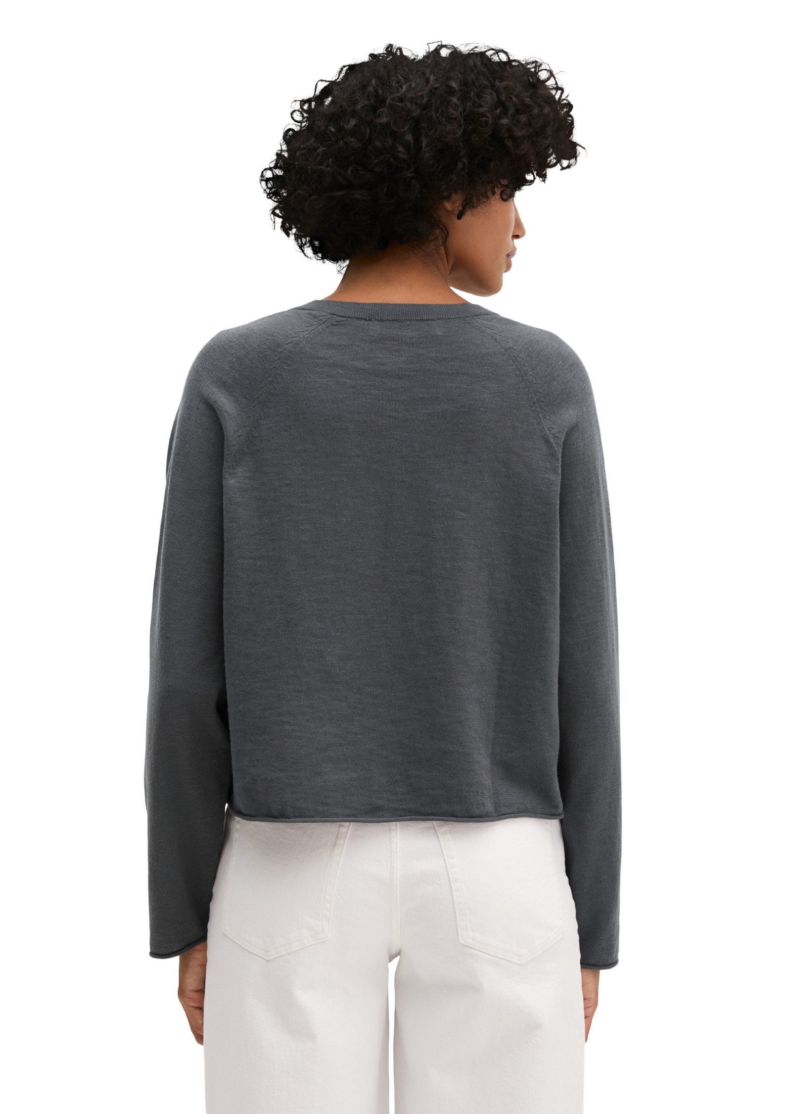 Marc O'Polo Cardigan aus Bio-Baumwolle-Leinen-Mix