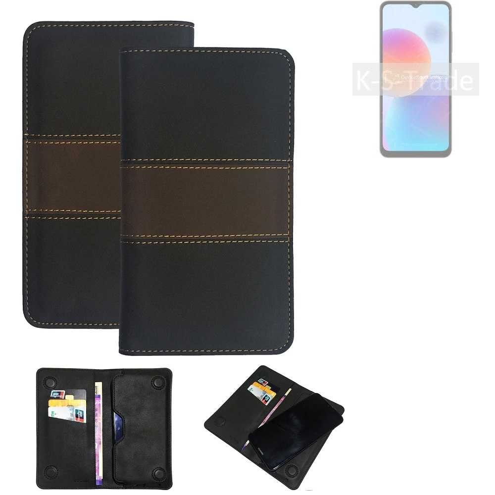 K-S-Trade Handyhülle für ZTE Blade A52, Hülle Handyhülle Schutzhülle Walletcase Bookstyle Tasche Schutz
