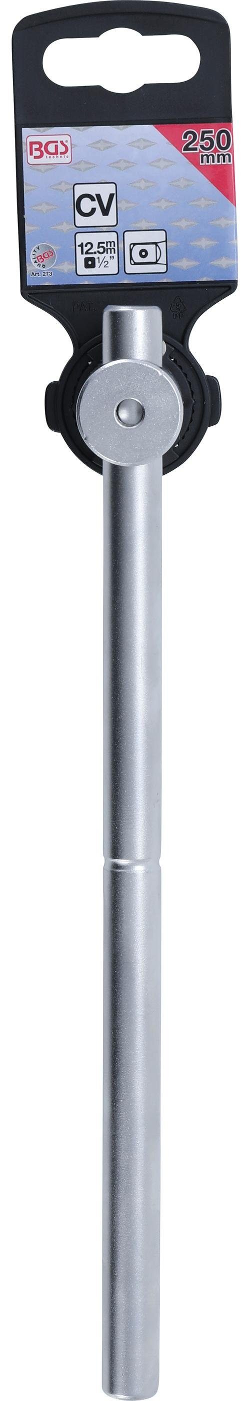 BGS technic Ratschenringschlüssel Gleitgriff, Abtrieb (1/2) 12,5 mm Außenvierkant