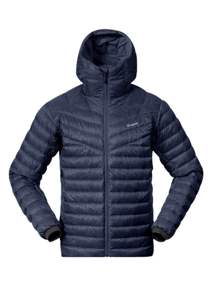 Bergans Winterjacke Winter-Daunenjacke Rabot Light Down Hood (leicht, warm) navyblau