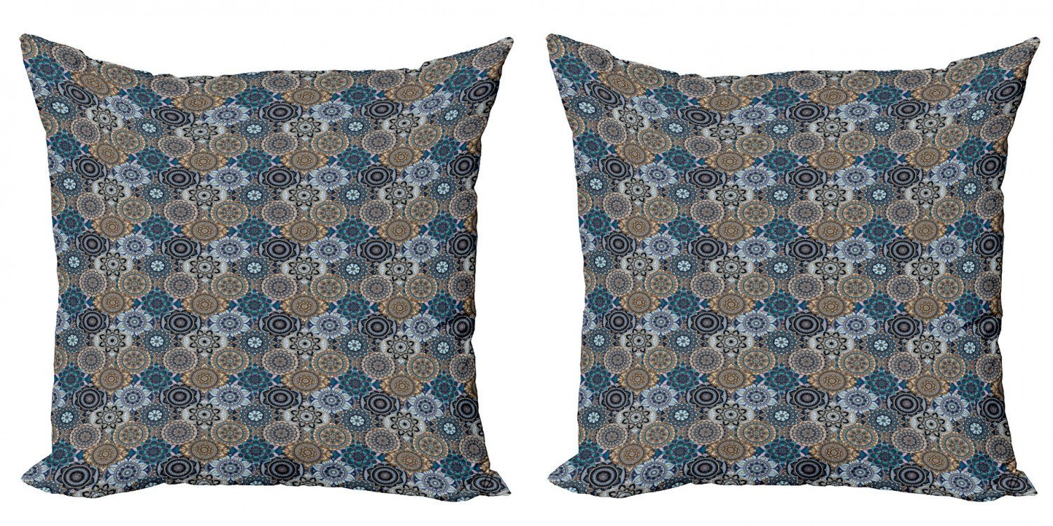 Kissenbezüge Modern Accent Doppelseitiger Digitaldruck, Abakuhaus (2 Stück), marokkanisch Flora
