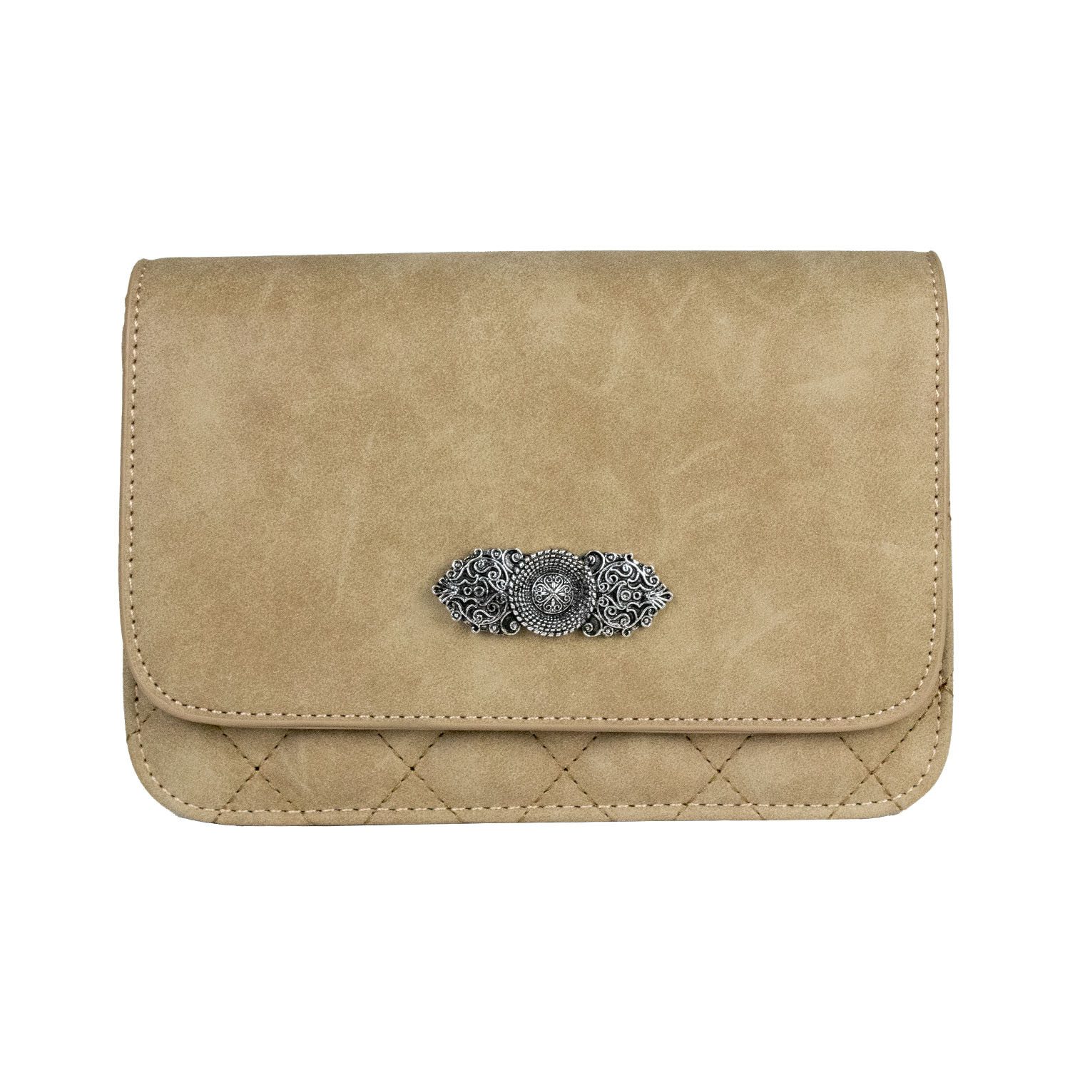 Trachtenland Trachtentasche Gesteppte Handtasche 'Fabia' mit Trachten Appli günstig online kaufen