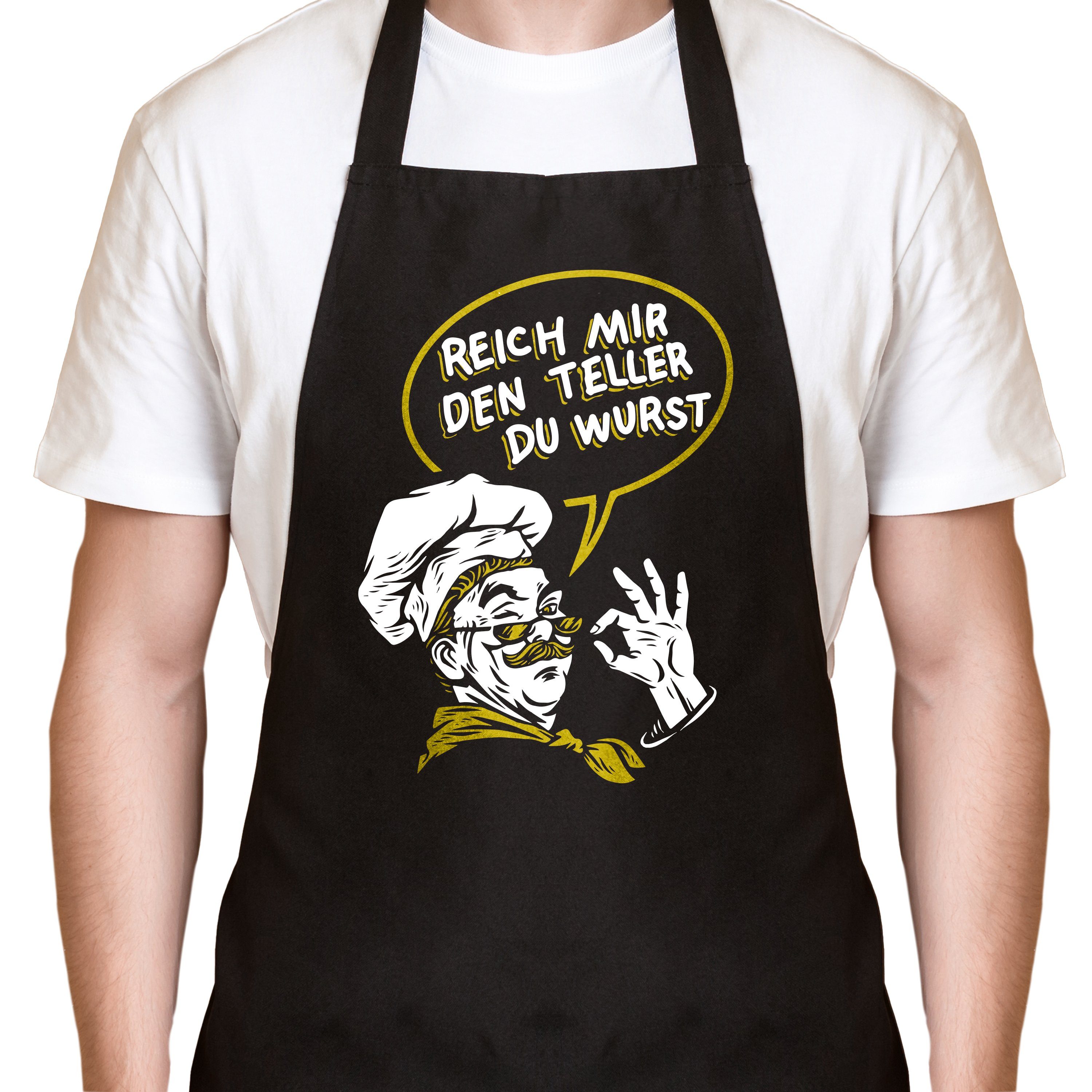 YORA Grillschürze für Männer lustig, (Set, günstig online kaufen