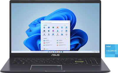Asus Vivobook Go 15" Laptop, Full HD TN-Display, 4 GB RAM, Windows 11 Home, Business-Notebook (39,6 cm/15,6 Zoll, Intel Celeron N4500, HD, E510KA-EJ355WS)