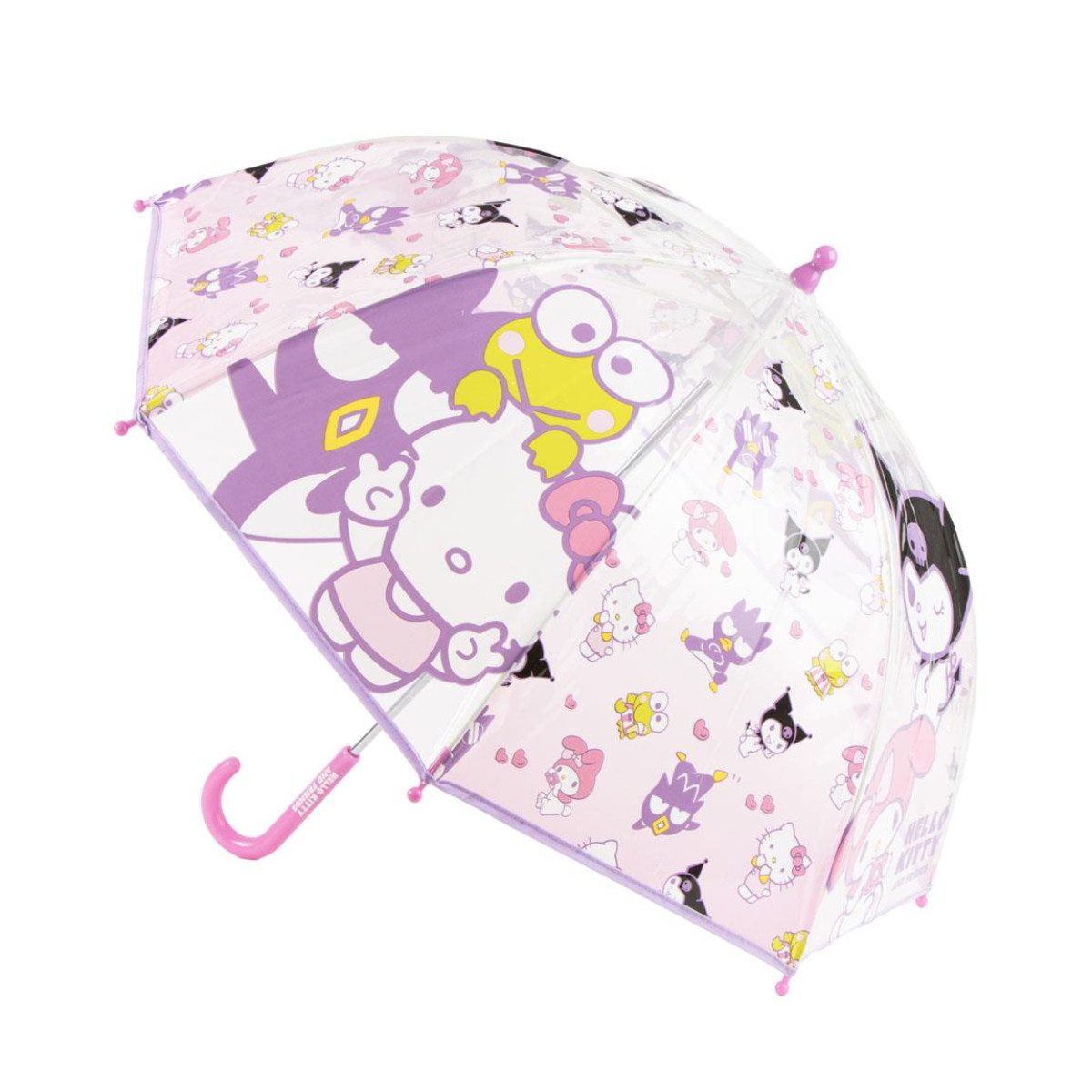 Hello Kitty Langregenschirm Ø 45 cm manuell mit Applikationen für Kinder