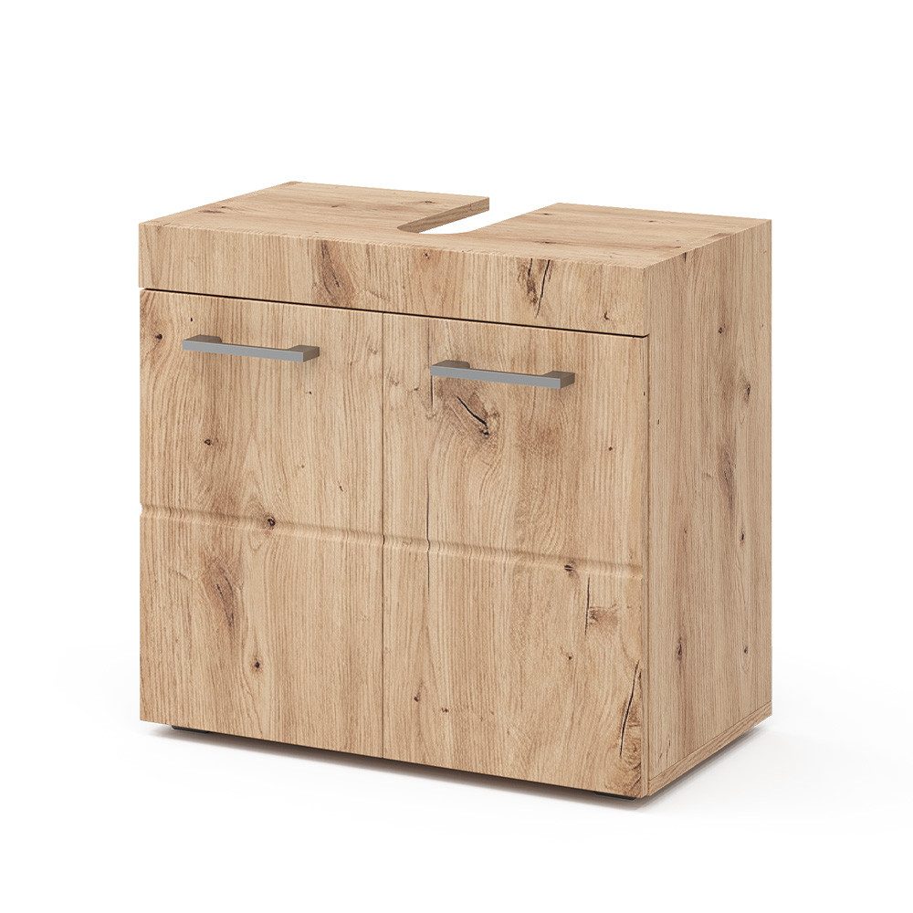 Vicco Waschbeckenunterschrank Luna, Eiche, 60 x 56 cm (1-St., Badschrank)