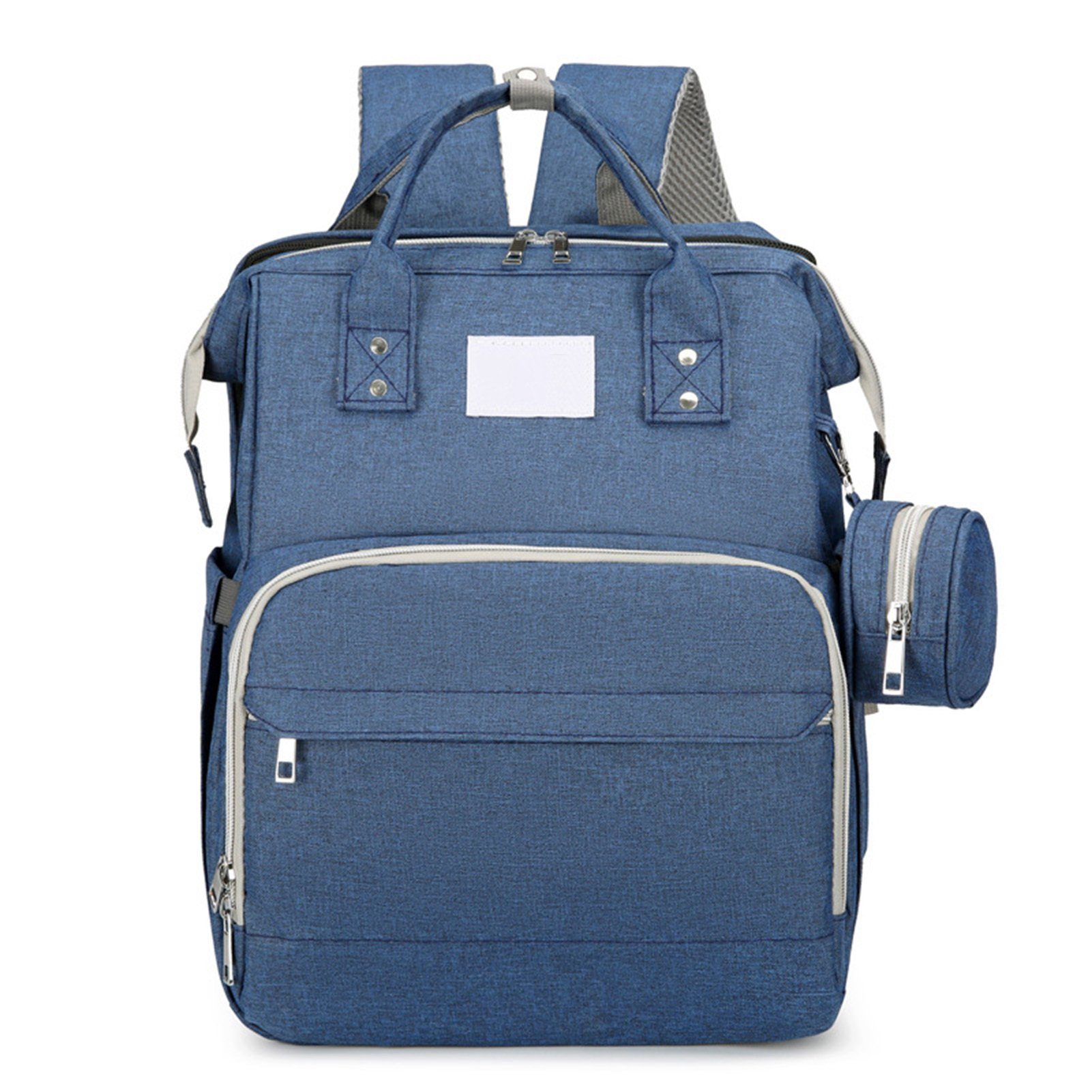 Blusmart Wickeltasche Tragbare Wickeltasche Mit Reißverschluss, Mehrzweck-Mutterrucksack blue
