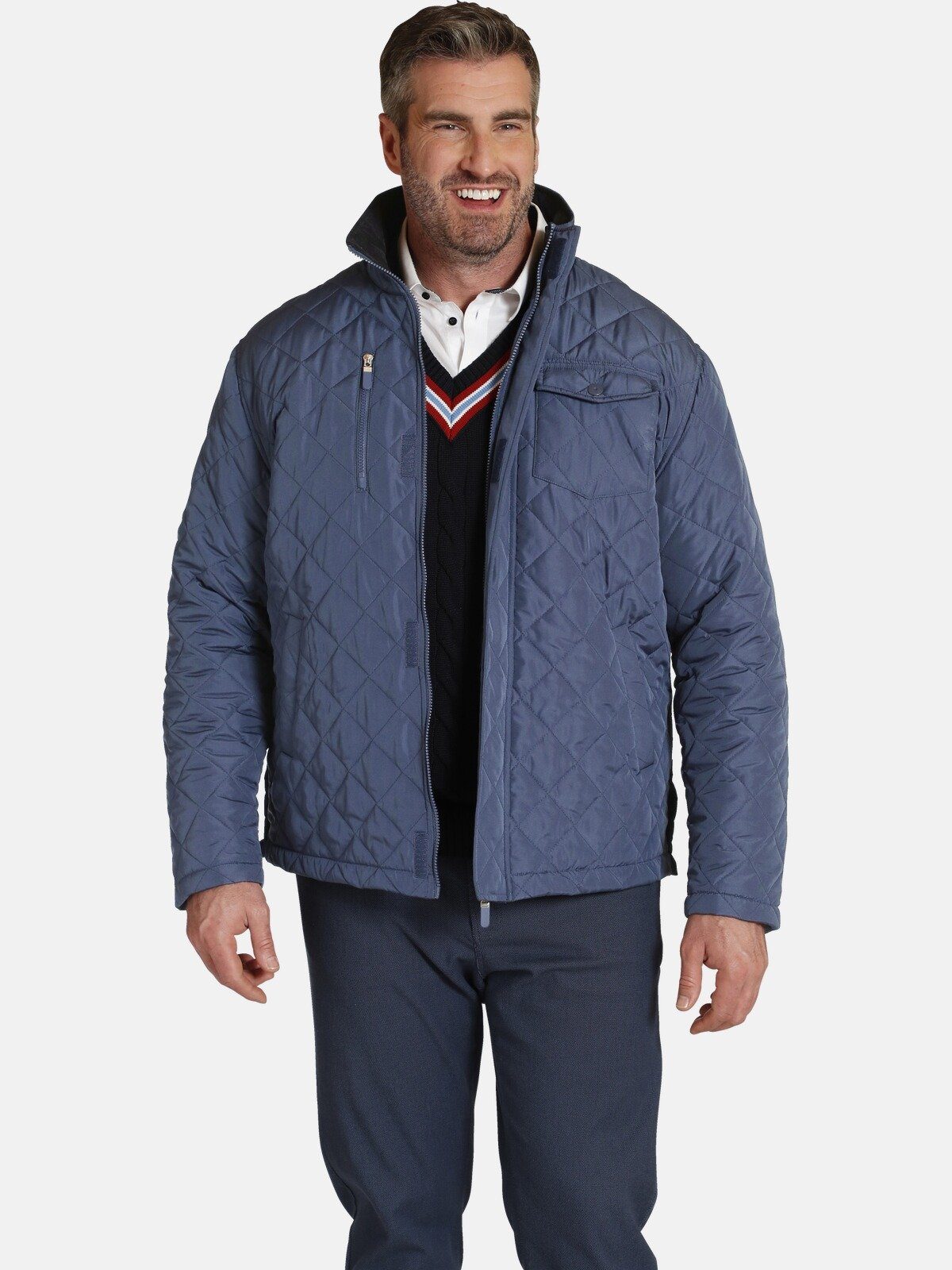 Charles Colby Outdoorjacke SIR CYNFARCH warm wattiert, viele Taschen