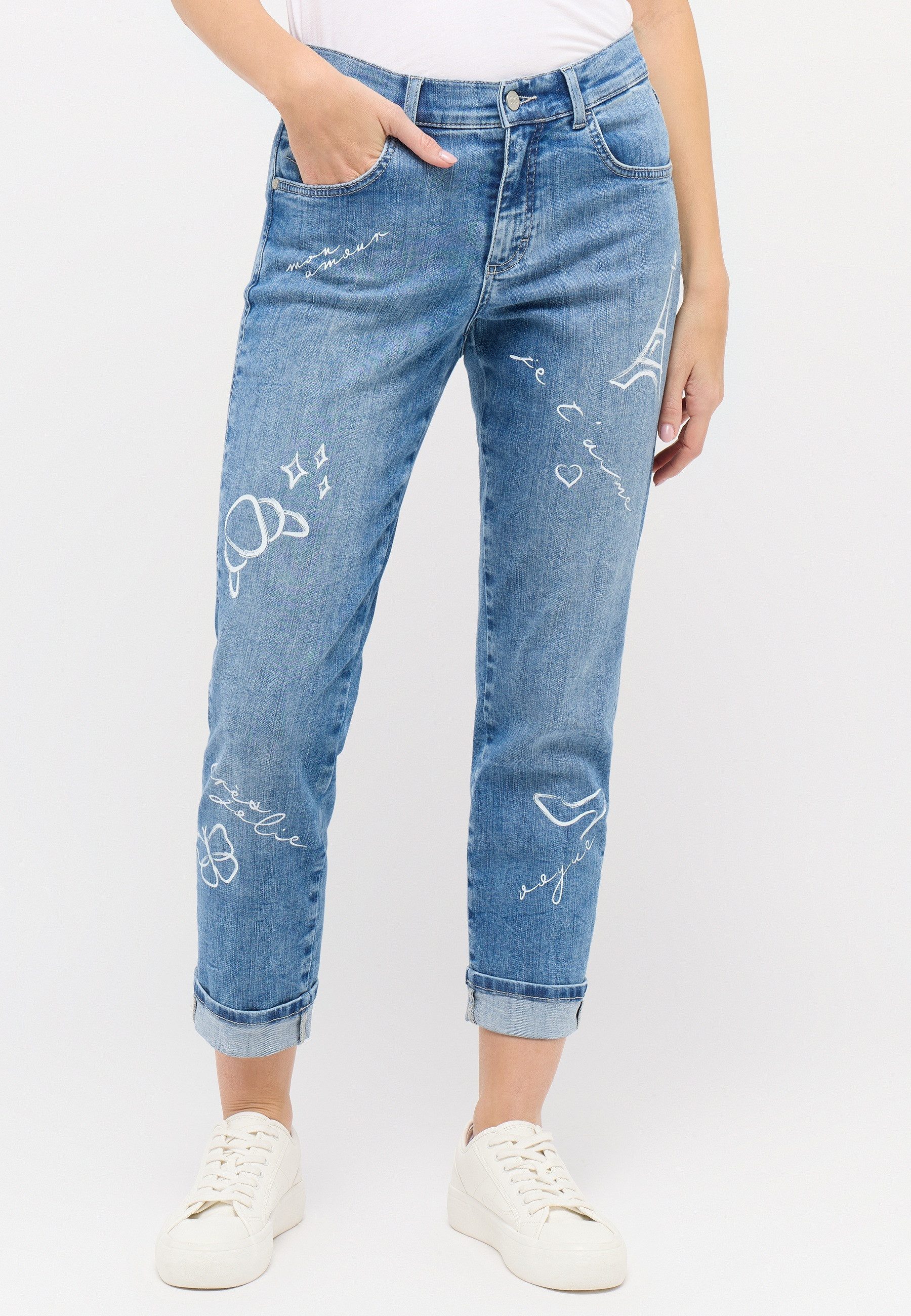 AENGELS Stoffhose AENGELS Darleen Crop TU Paris (1-tlg)