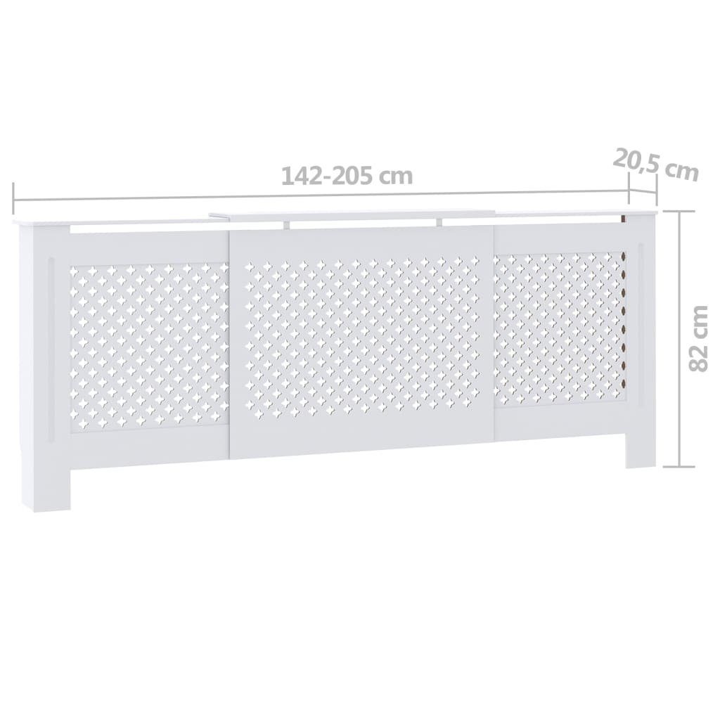 Heizungsabdeckung Heizkörperverkleidung 2 Heizungsverkleidung Weiß MDF Heizungsverkleidung vidaXL