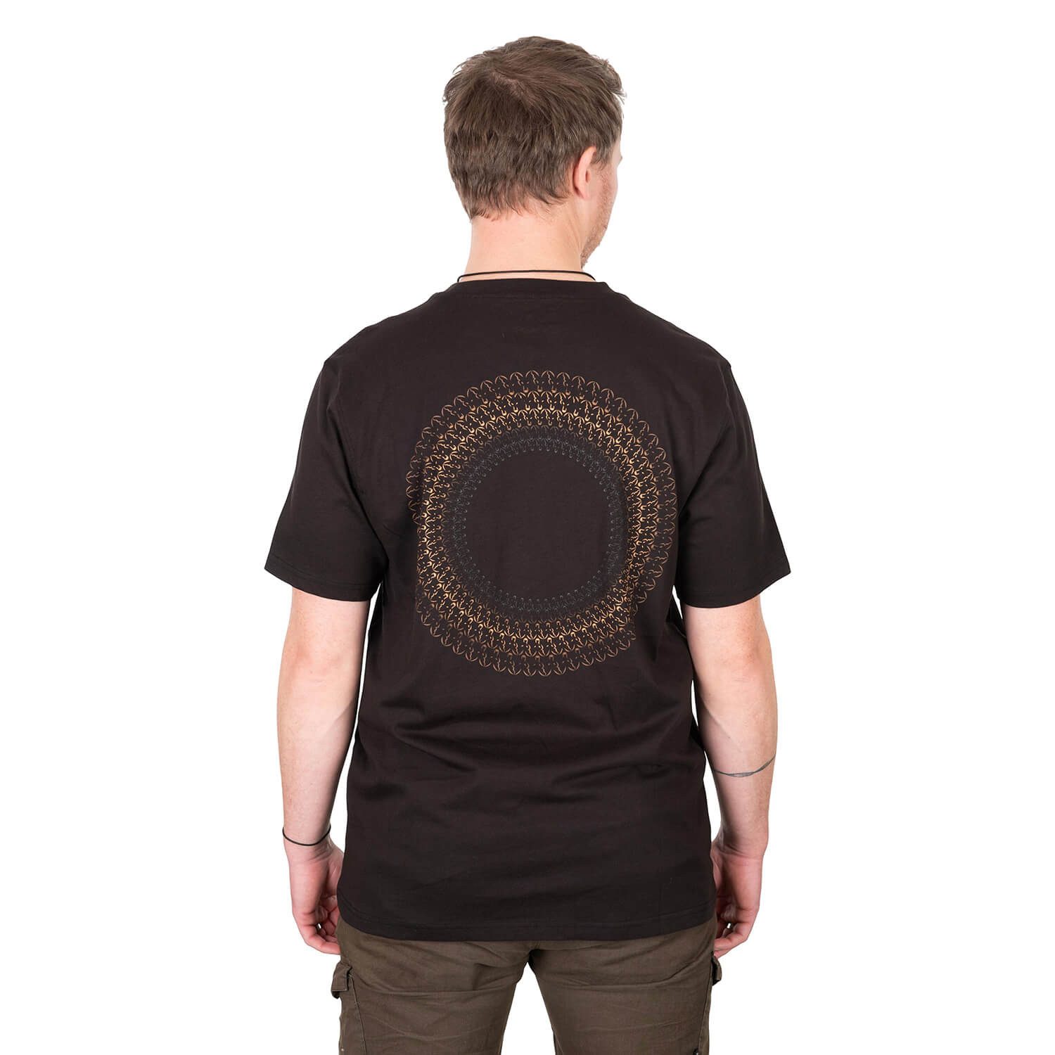 FOX International T-Shirt Fox Circle Braun Herren Baumwolle