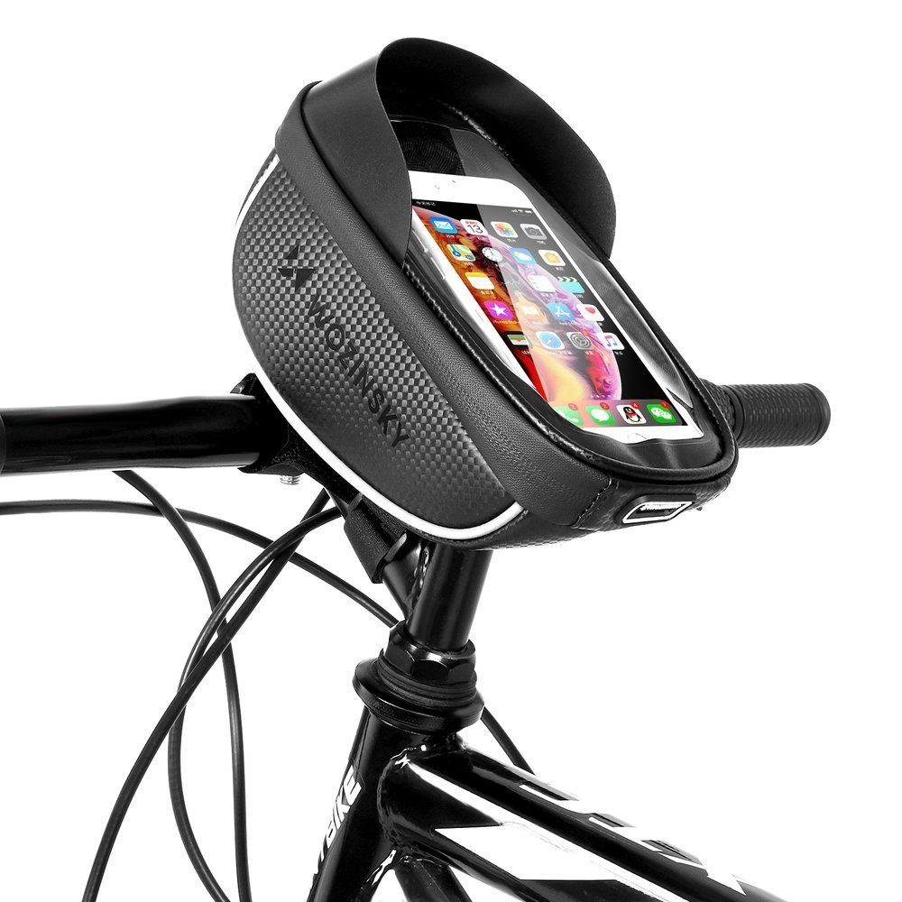NUODWELL Handy-Lenkertasche Handyhalterung für Fahrrad Motorrad  wasserdicht, Fahrradtasche Lenker