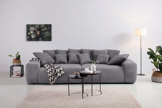 HOME AFFAIRE Big-Sofa GLAMOUR, Boxspringfederung, Breite 302 cm - Einrichtungsbeispiel