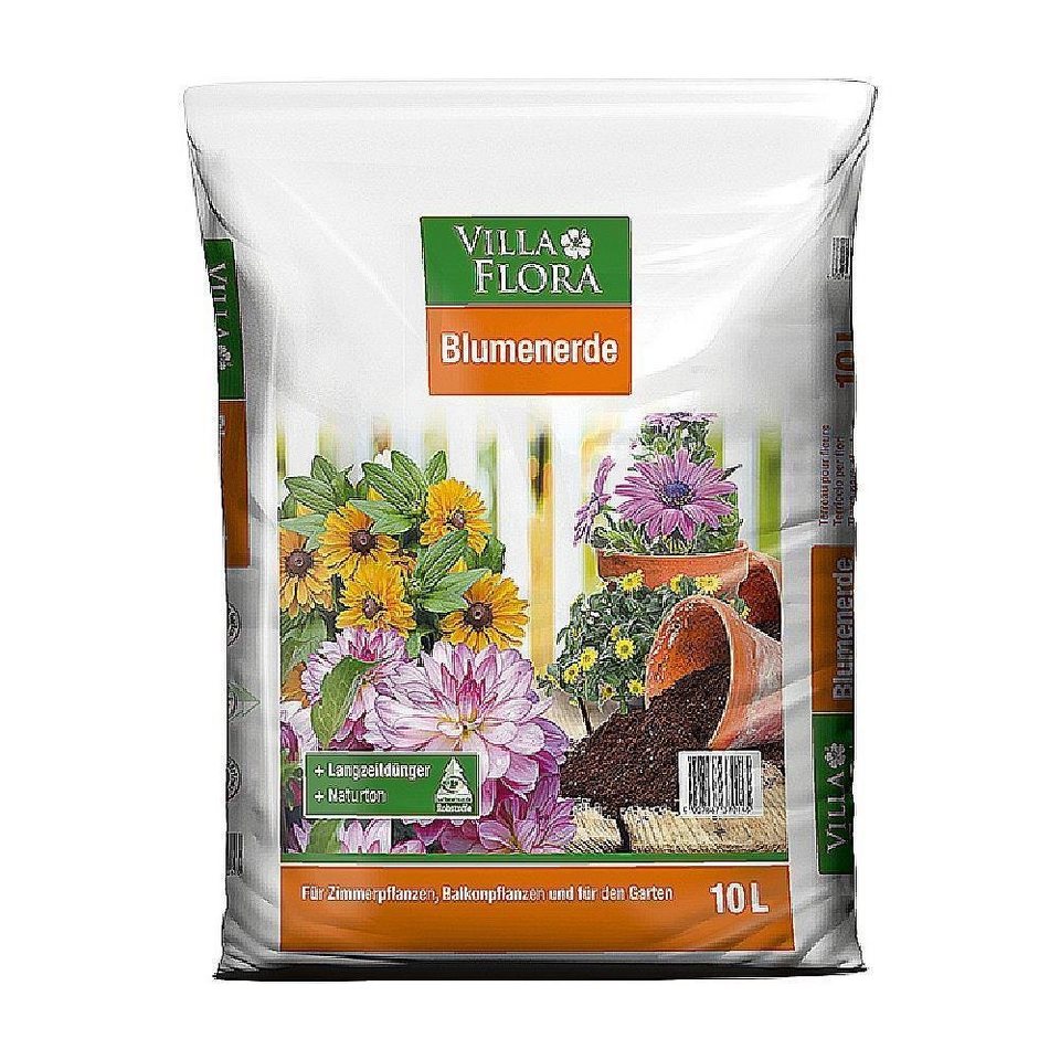 VILLA FLORA Blumenerde »Blumenerde 20, 45, 70l Pflanzerde
