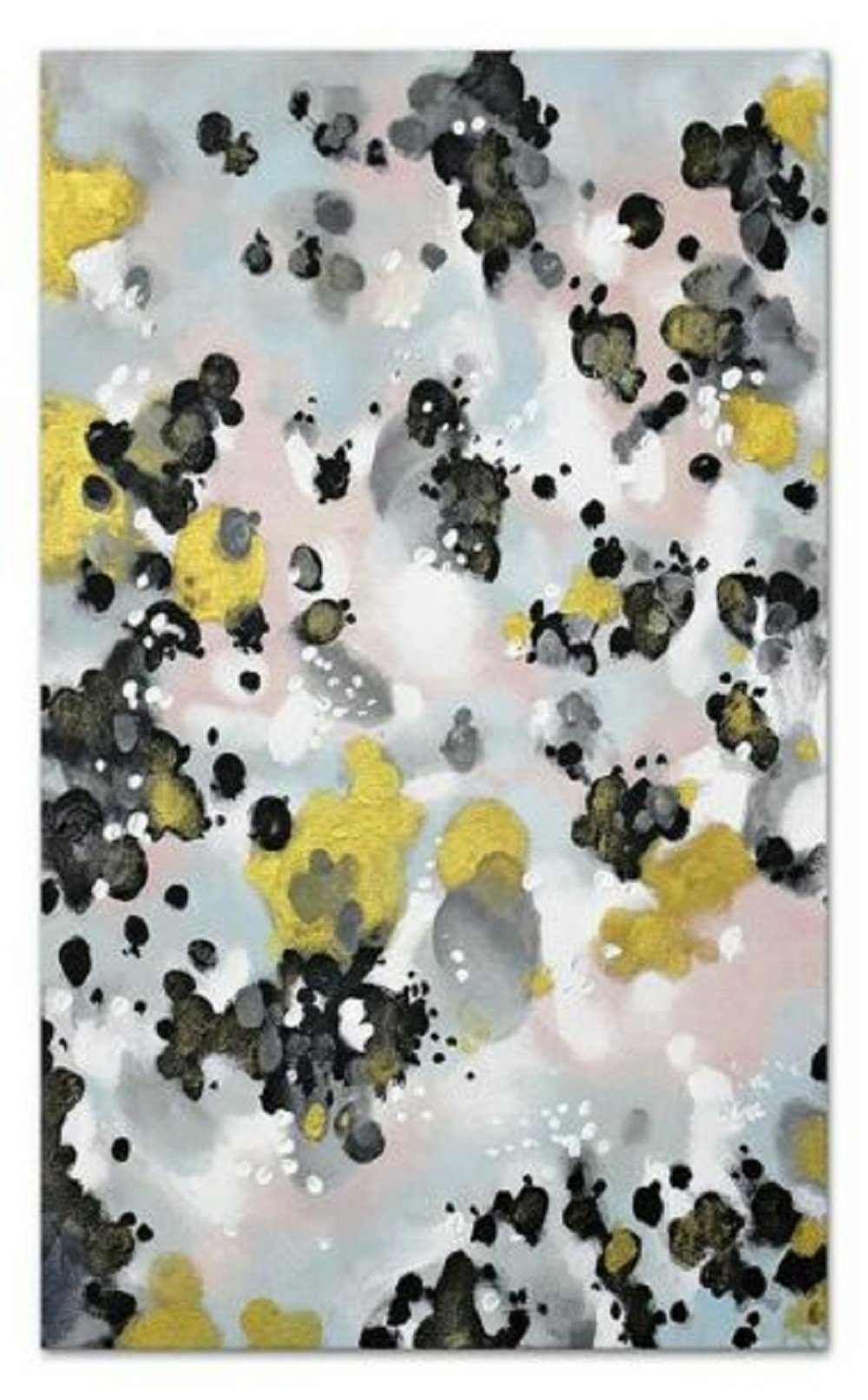 JVmoebel Ölbild Bilder Ölbilder Hangemalte Gemälde Keilrahmen Abstrakte Öl G100157, Abstrakt