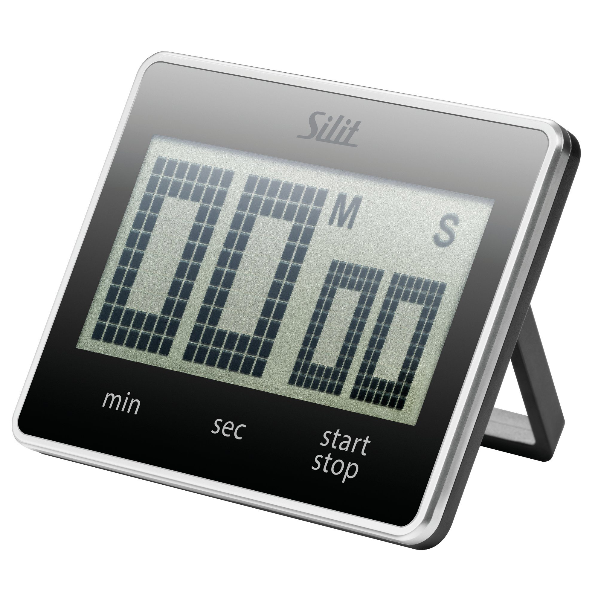 Silit Eieruhr Silit Attimo Digitaler Kurzzeitmesser (Attimo schwarz, 1-St., 1x Kurzzeitmesser digital (9 x 7 cm) inkl. 2 Batterien AAA 1,5V)