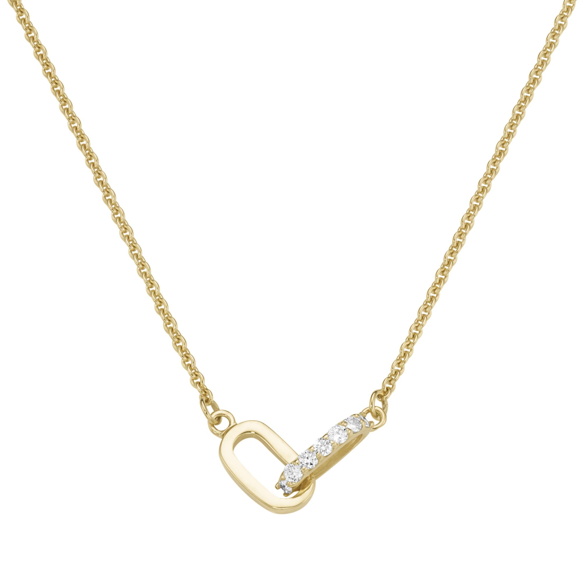 Luigi Merano Collier Mittelteil mit Brillanten, Gold 585