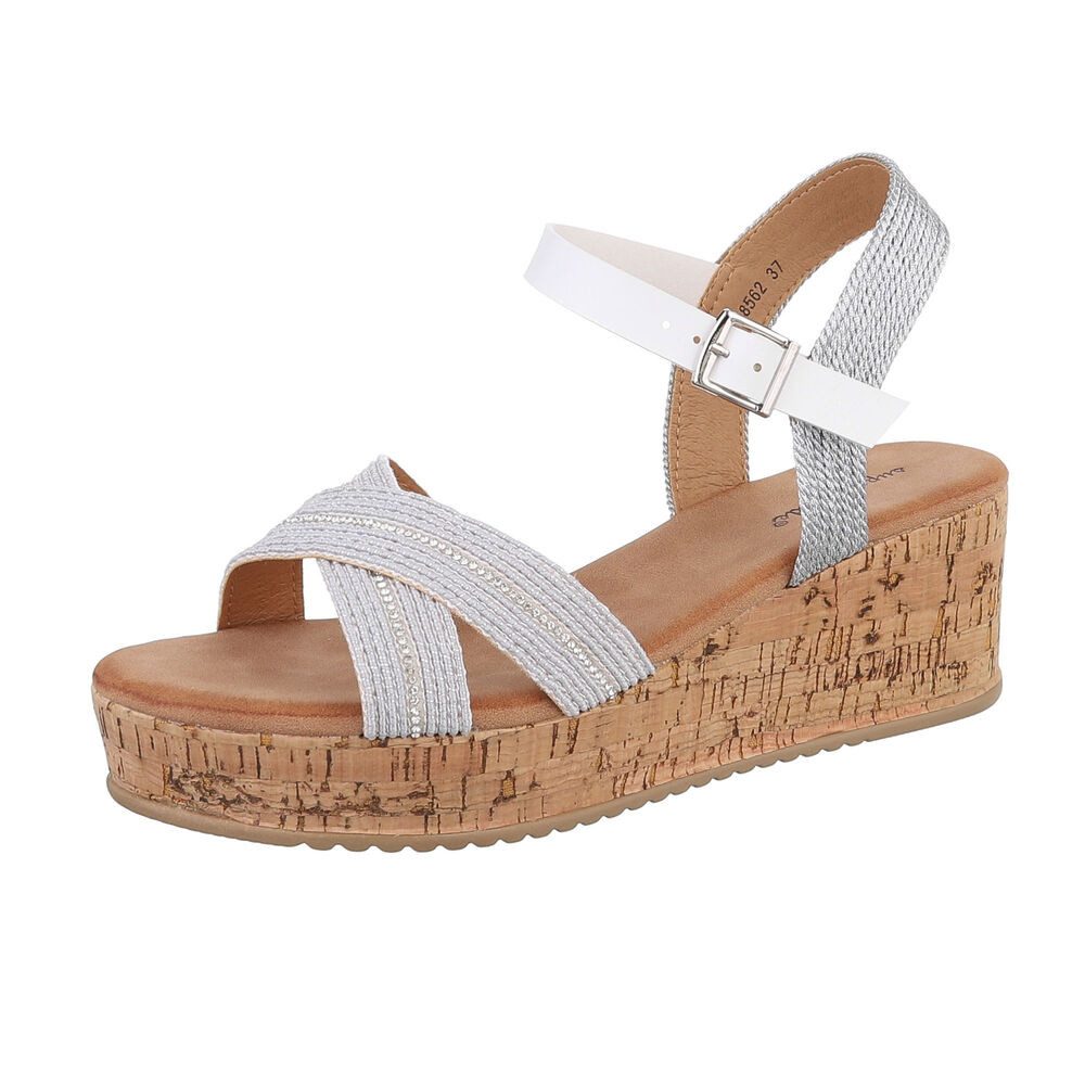 Ital-Design Damen Freizeit Plateausandaletten (86706669) Keilabsatz/Wedge K günstig online kaufen