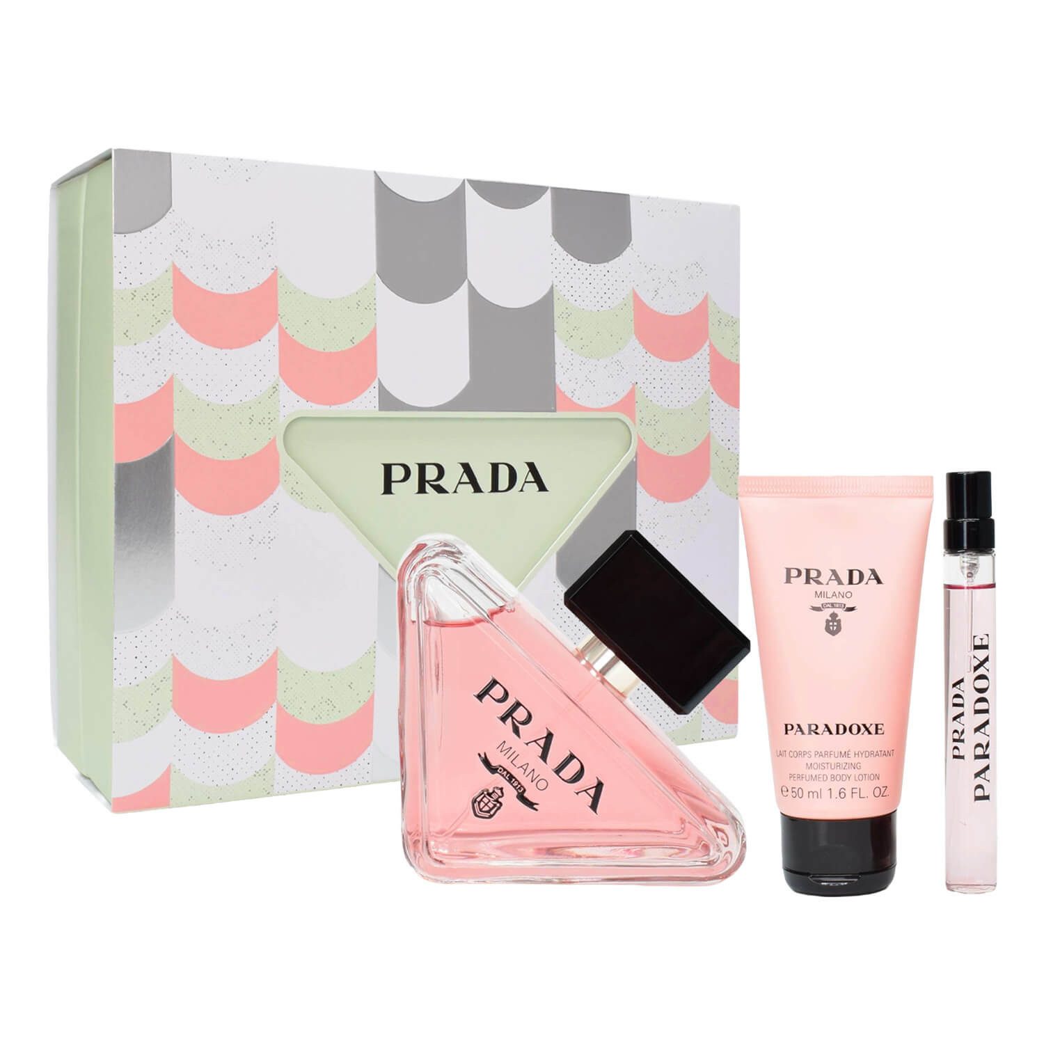 PRADA Duft-Set Paradoxe Eau de Parfum 90 ml + 10ml Travel Stick 50 ml Bodylotion