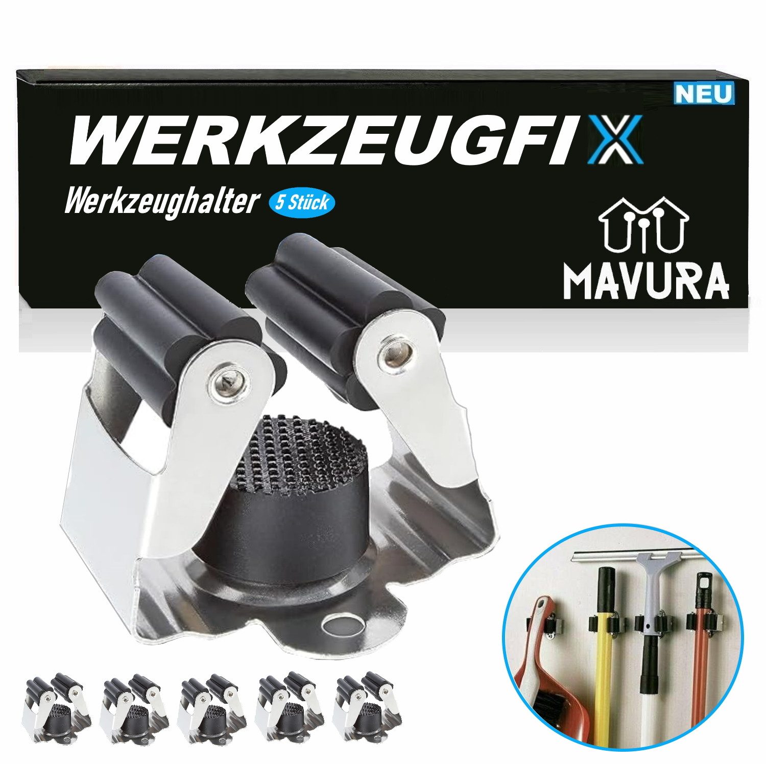 MAVURA Klemmhalter WERKZEUGFIX Profi Werkzeughalter Gerätehalter günstig online kaufen
