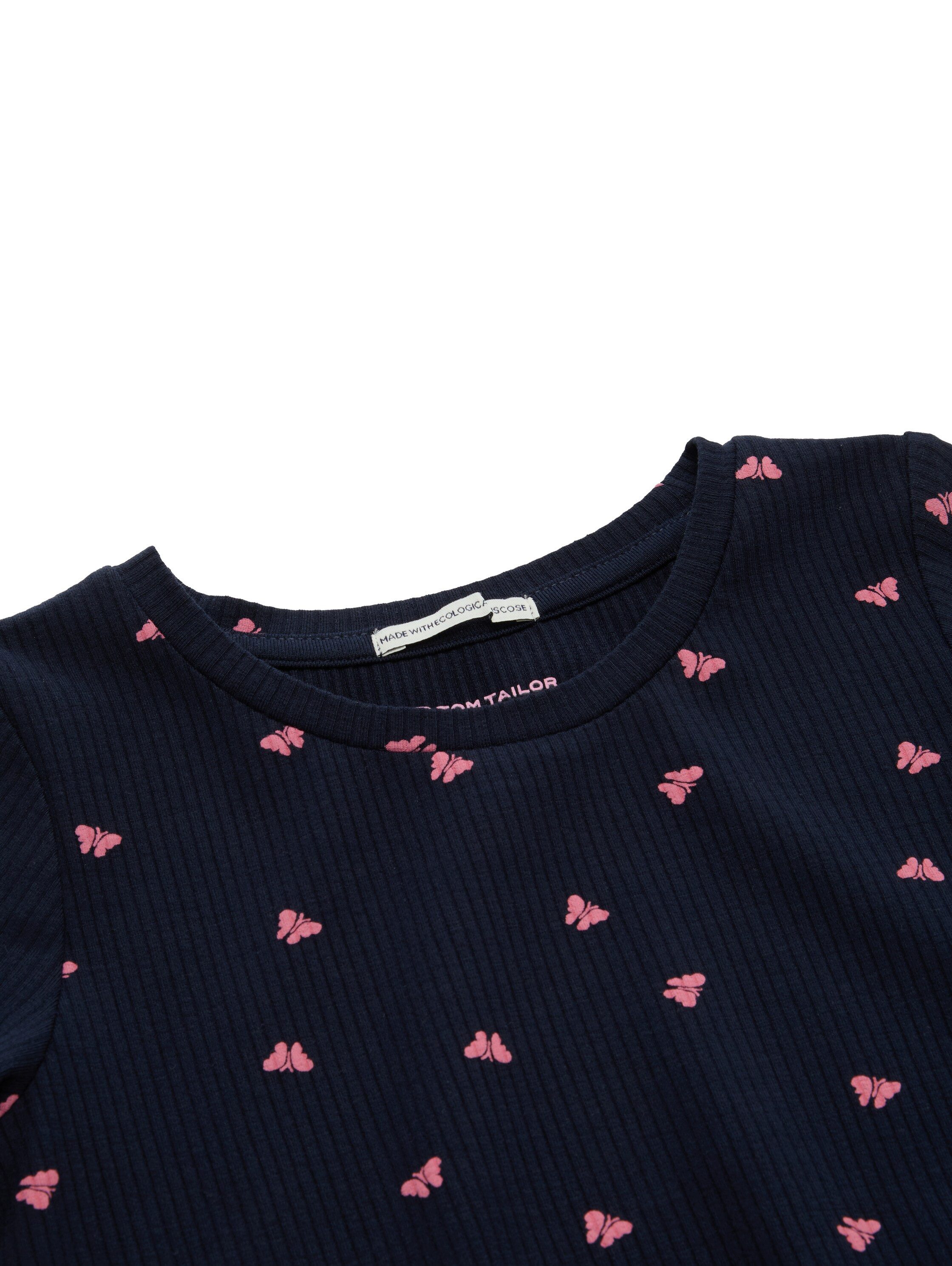 TOM TAILOR Minikleid mit All-Over Print