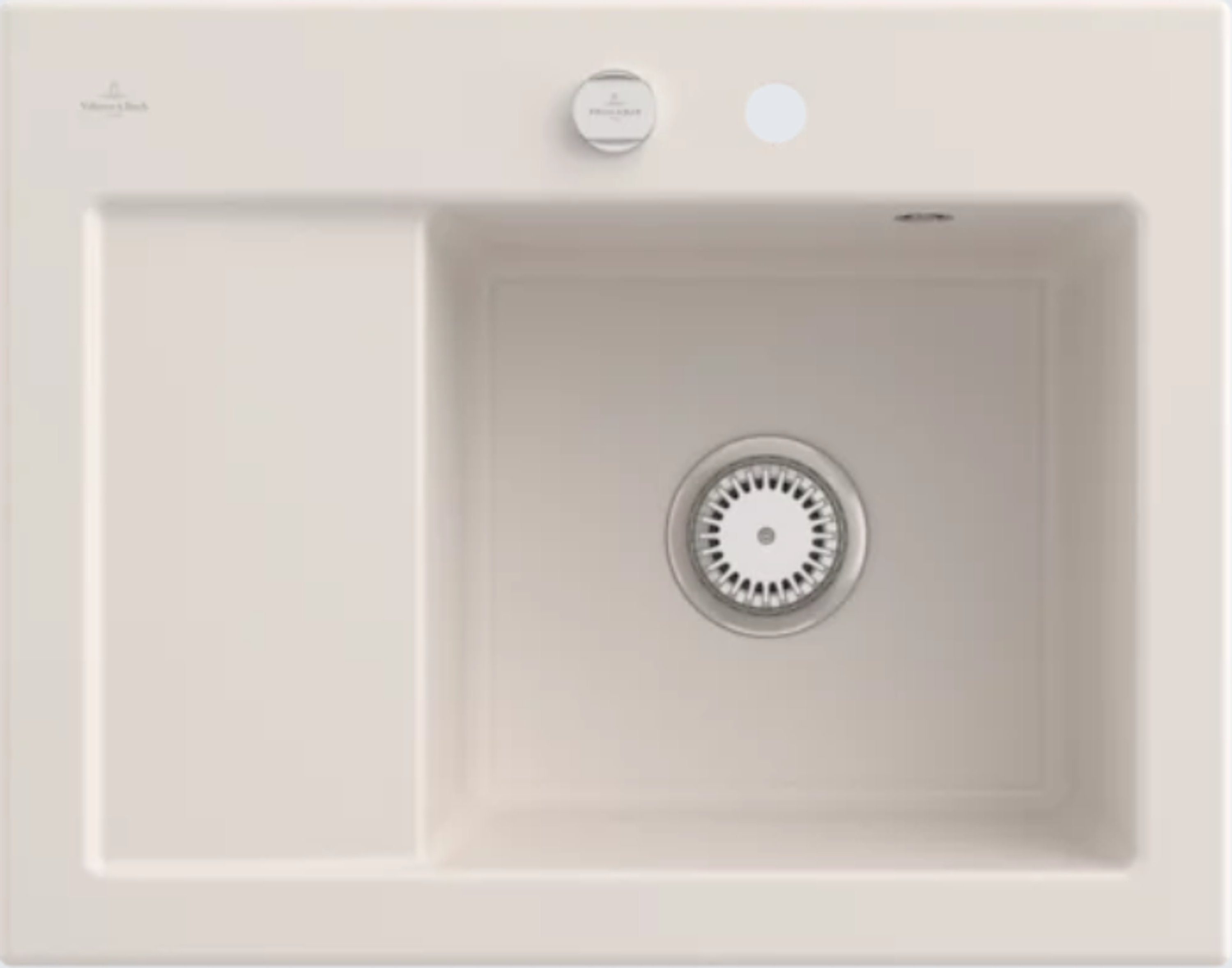 möglich Compact Küchenspüle Becken Subway links Boch und 3313 Villeroy KR, rechts 65/22 cm, Rechteckig, Serie, 02 &